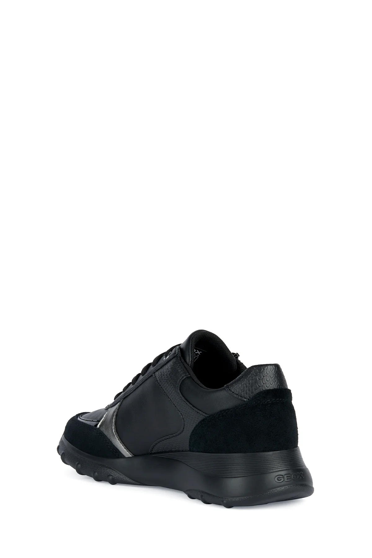 Geox Kadın Siyah Alleniee Süet Detaylı Sneaker - Image 2