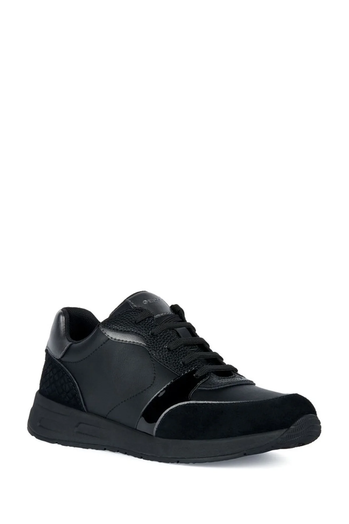 Geox Kadın Siyah Bulmya Bağcıklı Deri Sneaker - Image 3