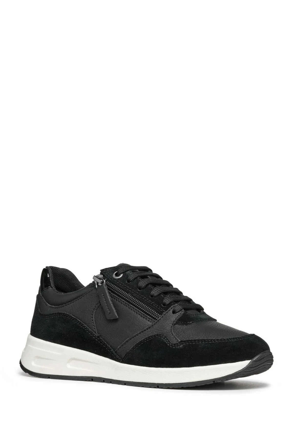Geox Kadın Siyah Bulmya Bağcıklı Deri Sneaker - Image 3