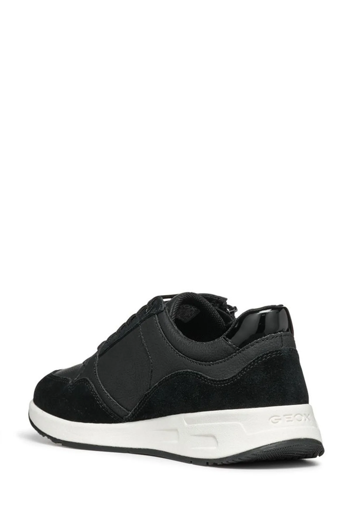 Geox Kadın Siyah Bulmya Bağcıklı Deri Sneaker - Image 4