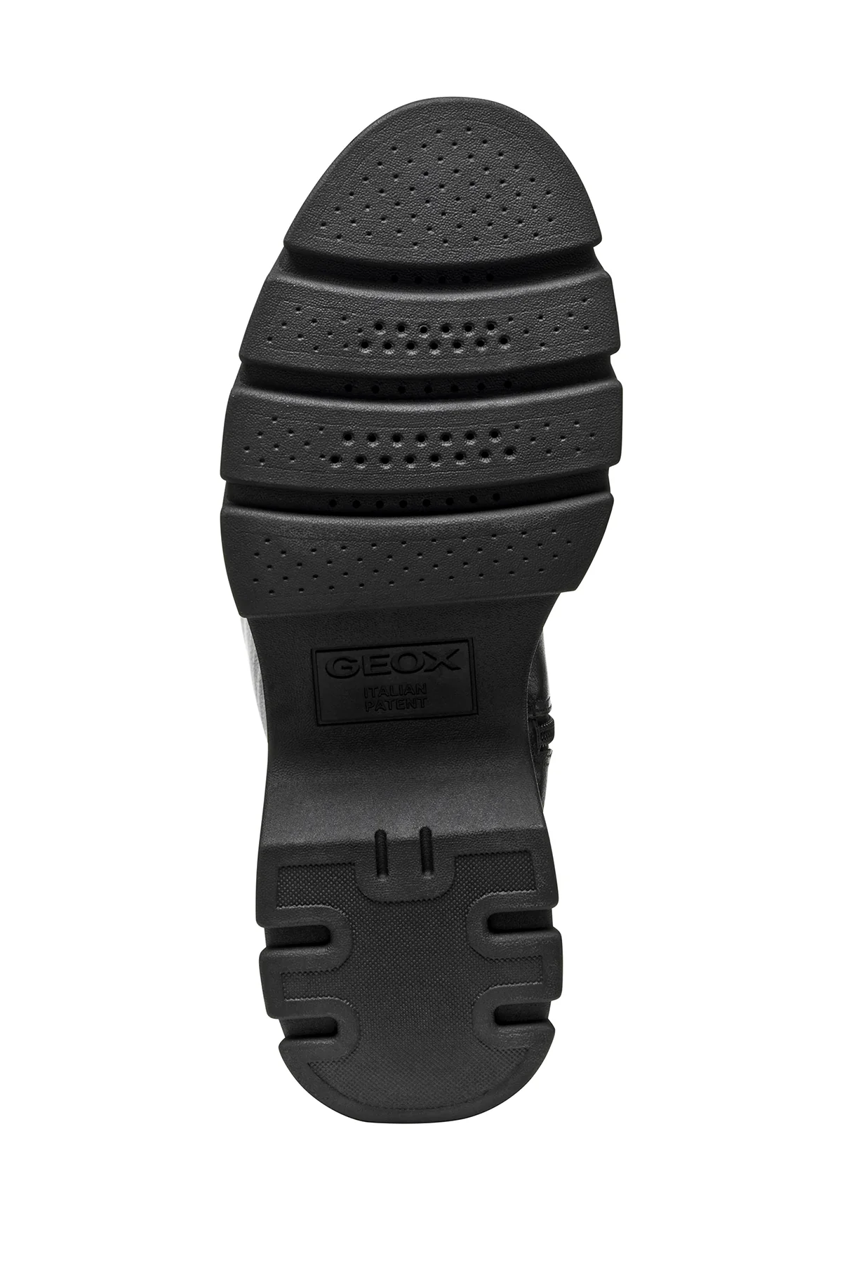 Geox Kadın Siyah D Pluette Fermuarlı Kalın Tabanlı Deri Çizme - Image 6