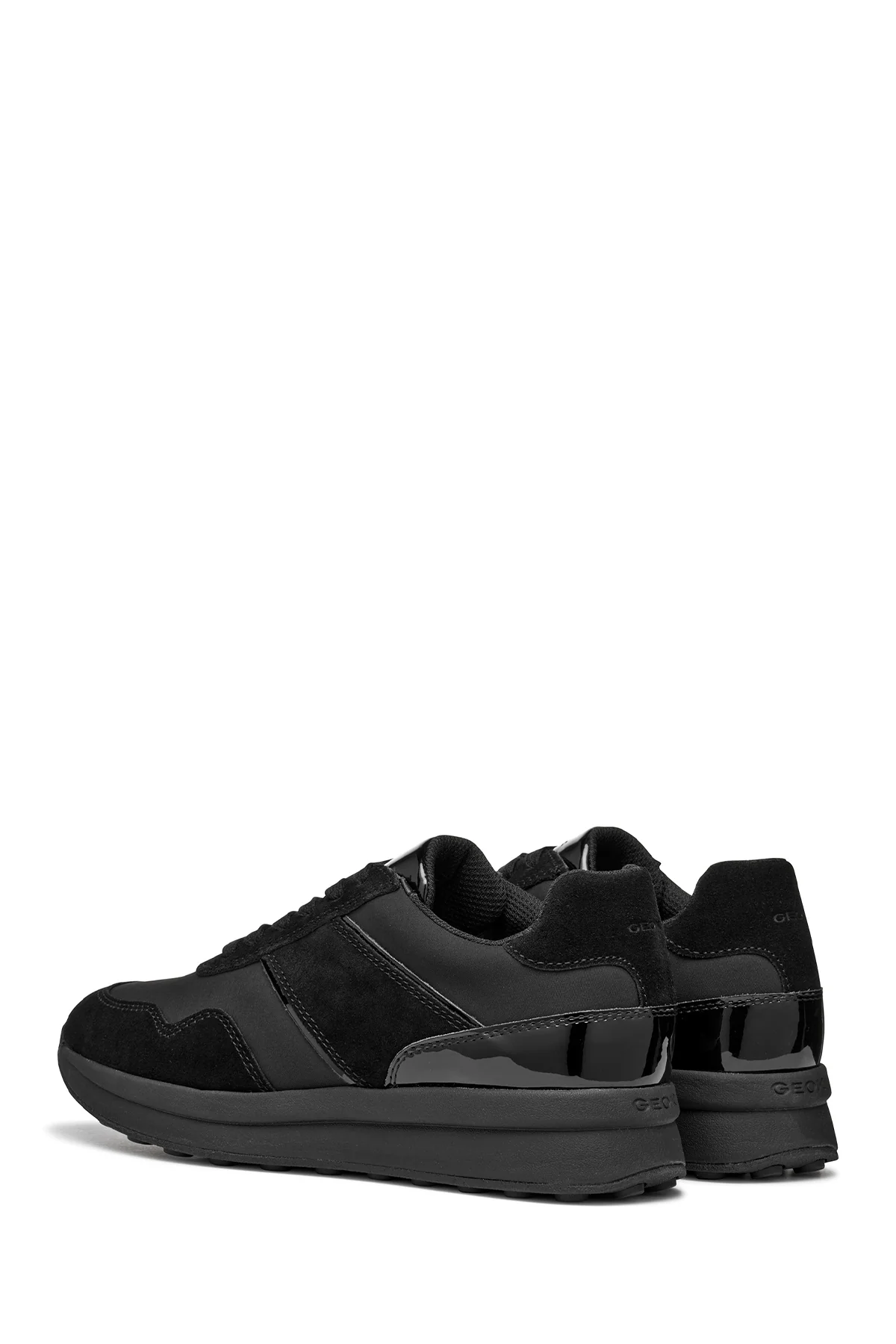 Geox Kadın Siyah D Runntıx A - Nylon+Suede Bağcıklı Kalın Tabanlı Kumaş Sneaker - Image 5