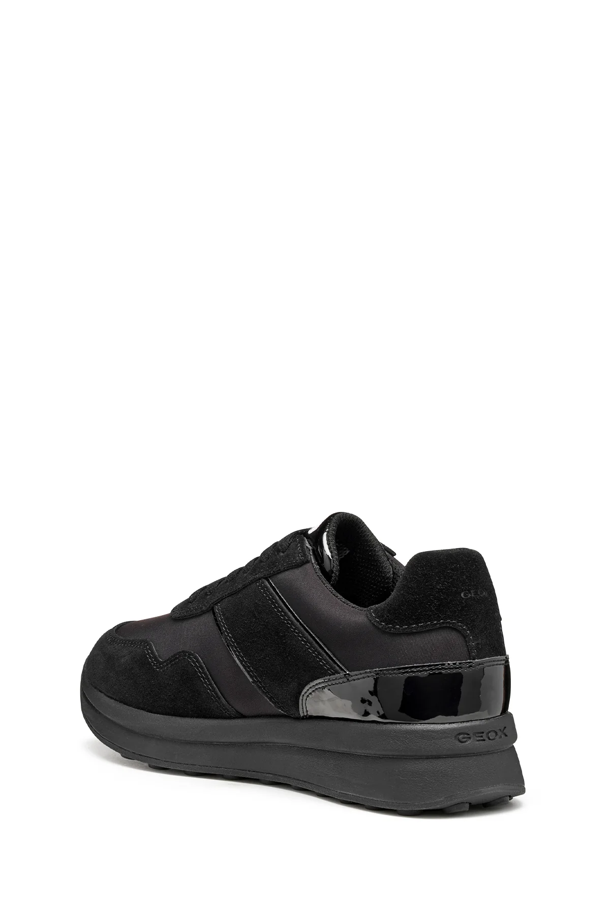 Geox Kadın Siyah D Runntıx A - Nylon+Suede Bağcıklı Kalın Tabanlı Kumaş Sneaker - Image 7