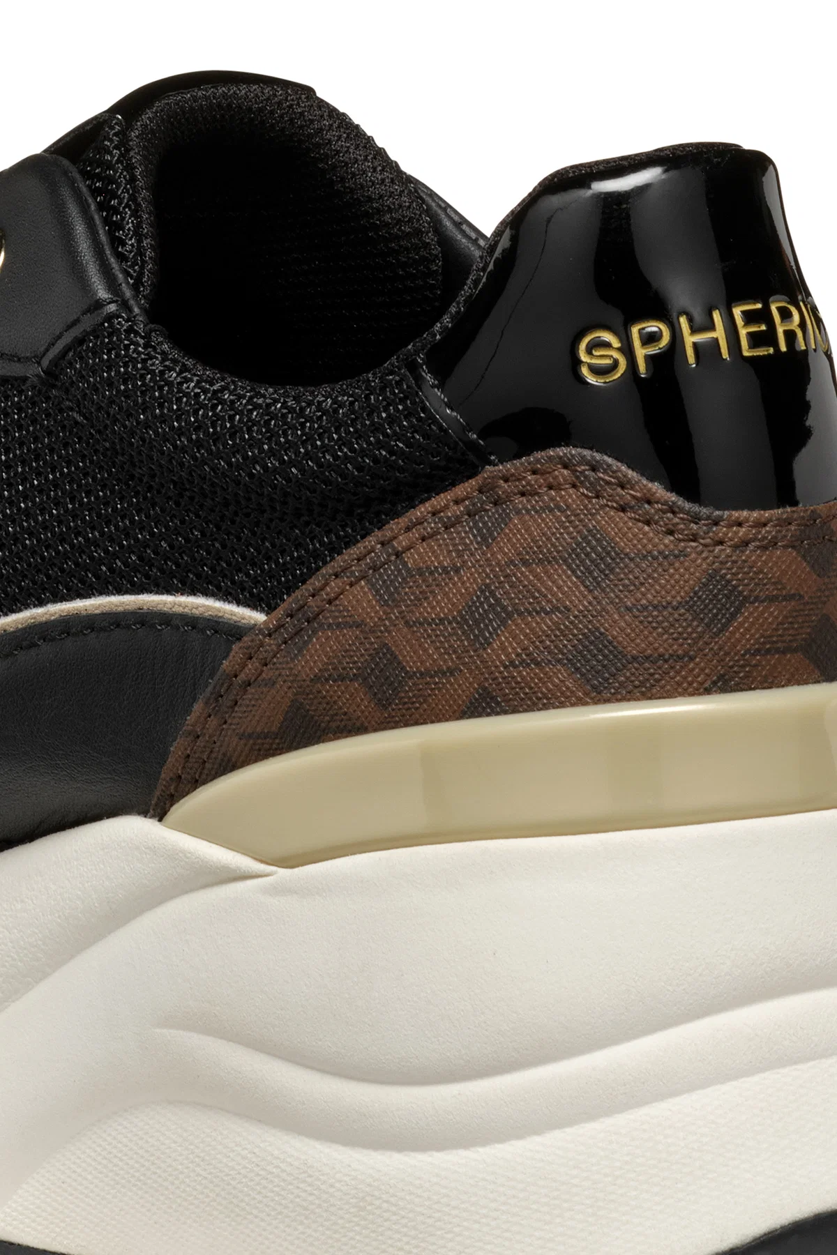 Geox Kadın Siyah D Spherica Bağcıklı Deri Sneaker - Image 8
