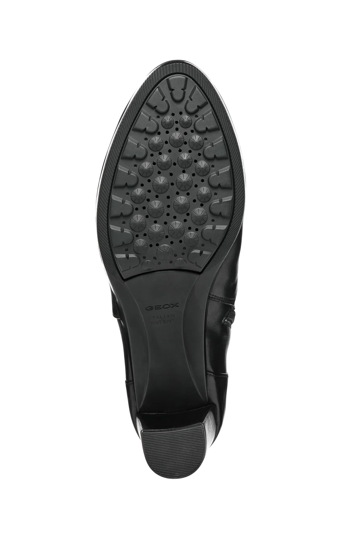Geox Kadın Siyah D Walk Pleasure Fermuarlı Kalın Topuklu Deri Bot - Image 6