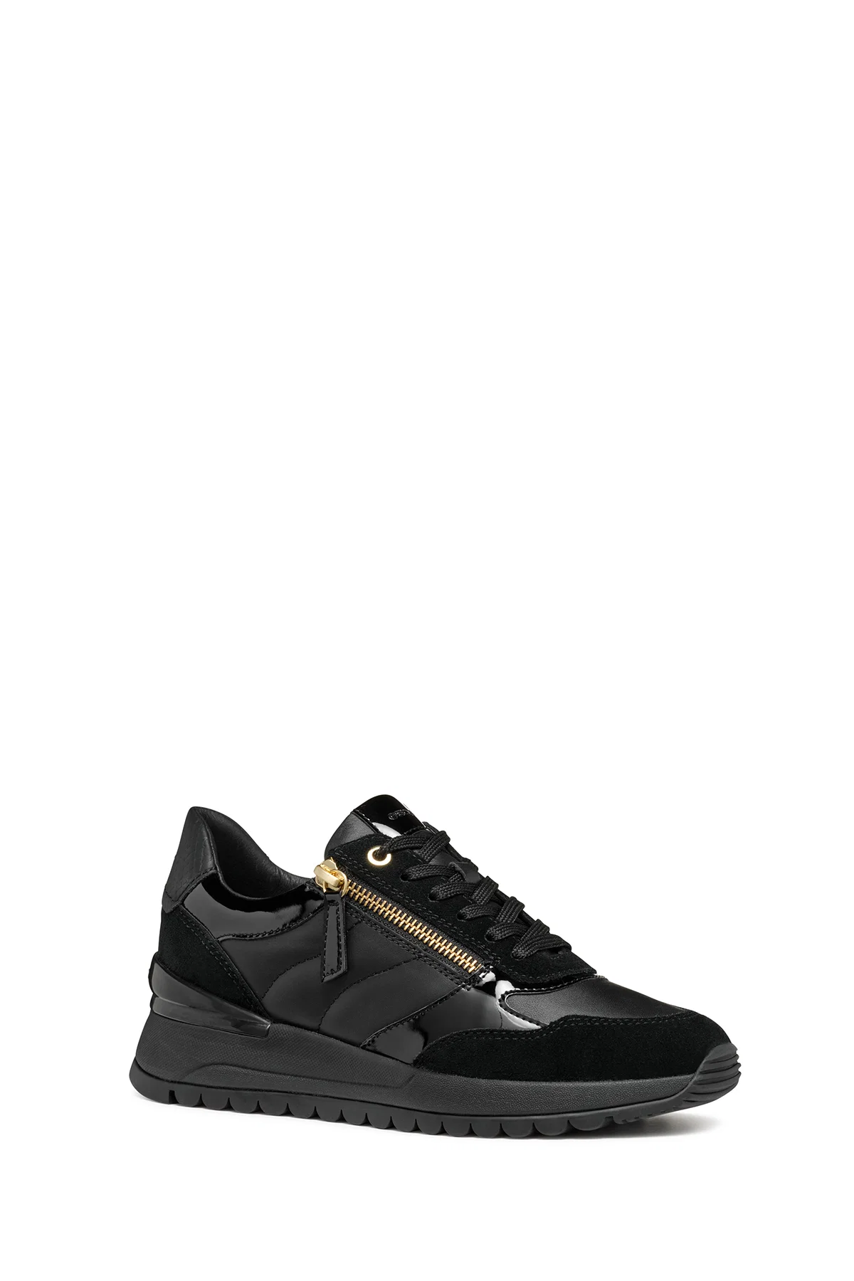 Geox Kadın Siyah Desya Bağcıklı Deri Sneaker - Image 3