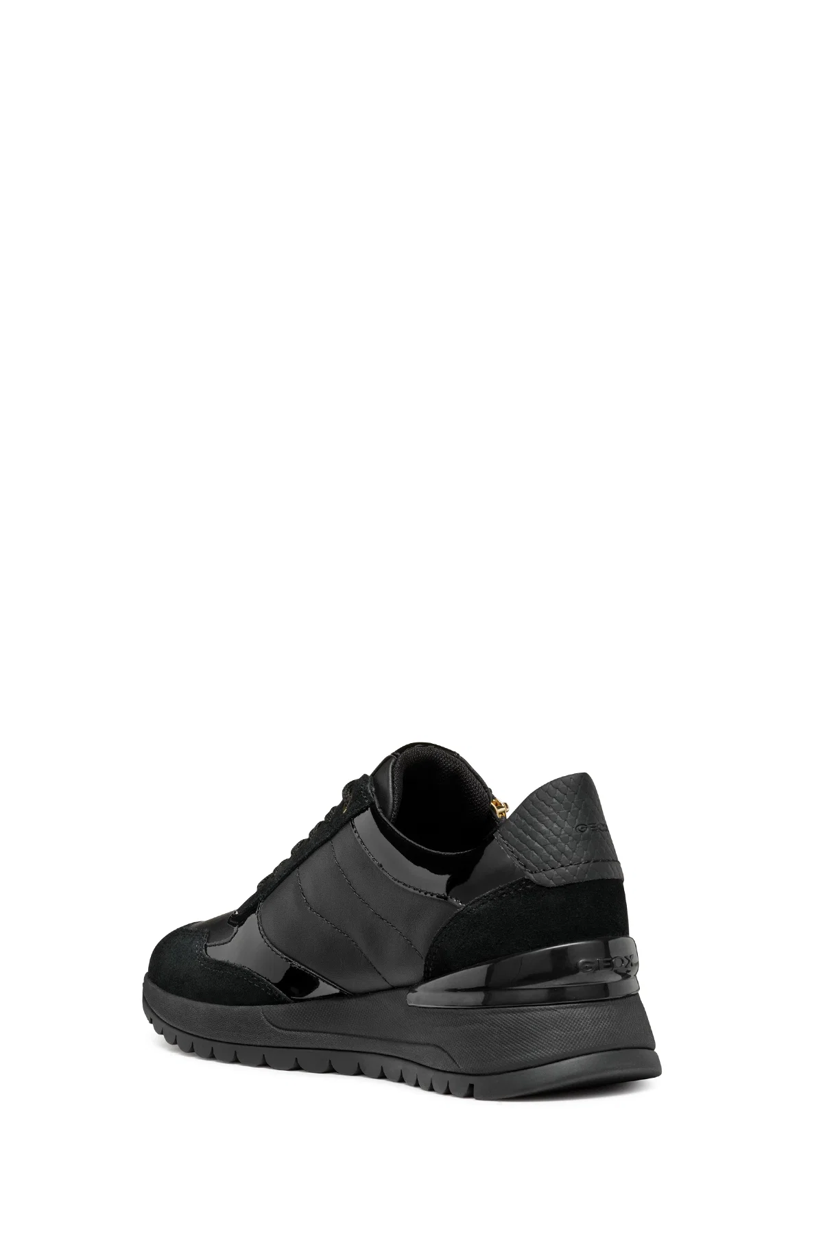 Geox Kadın Siyah Desya Bağcıklı Deri Sneaker - Image 4