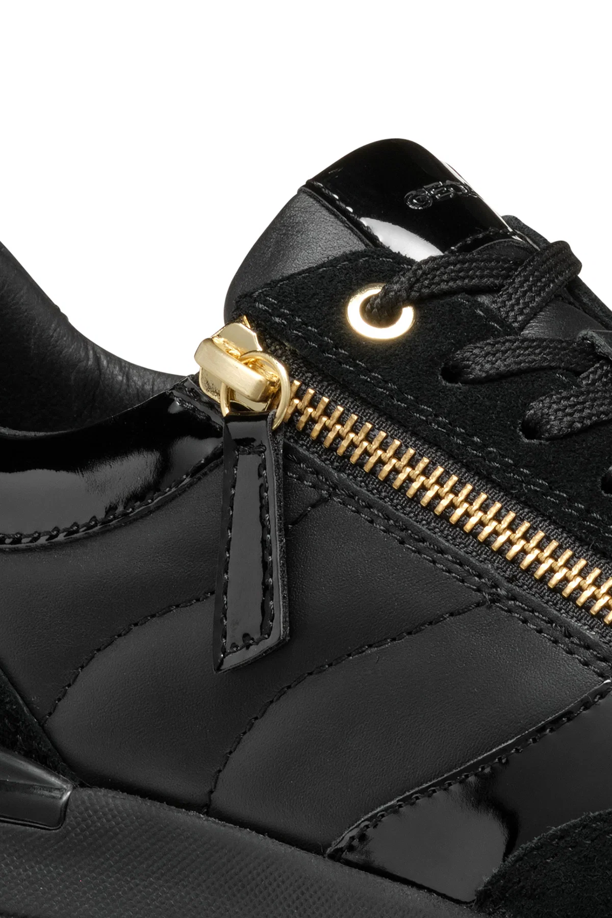 Geox Kadın Siyah Desya Bağcıklı Deri Sneaker - Image 8
