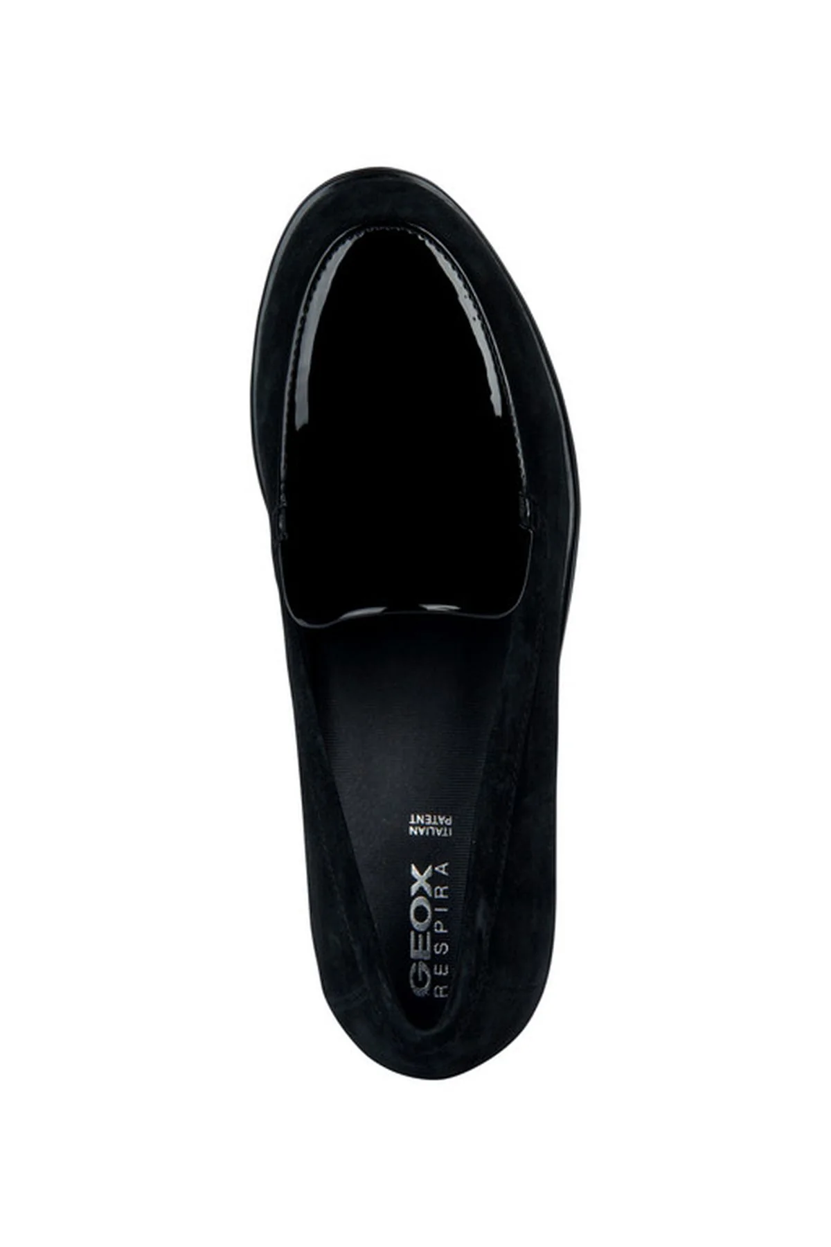 Geox Kadın Siyah İlde B Dolgu Topuklu Deri Loafer - Image 5