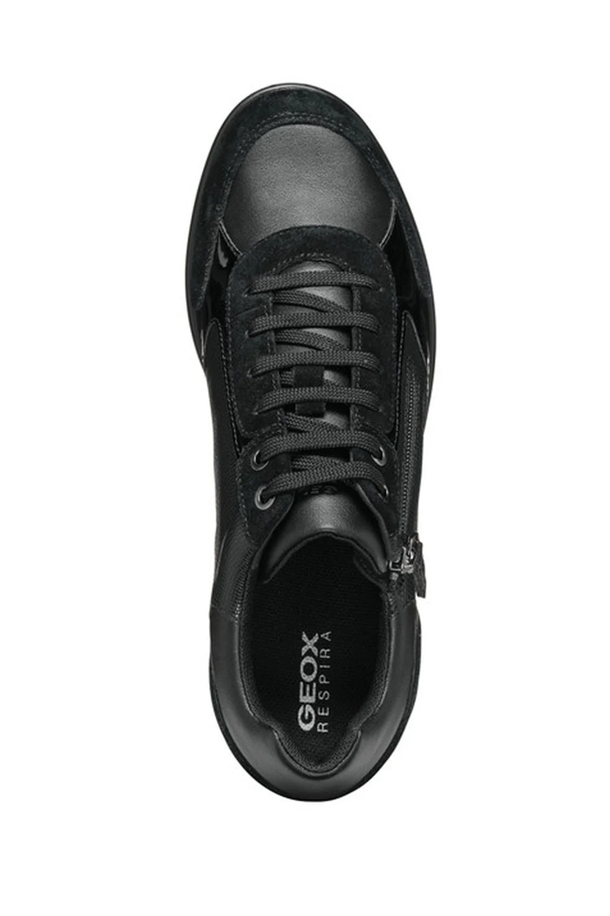 Geox Kadın Siyah Ilde Dolgu Topuklu Bağcıklı Casual Sneaker - Image 5