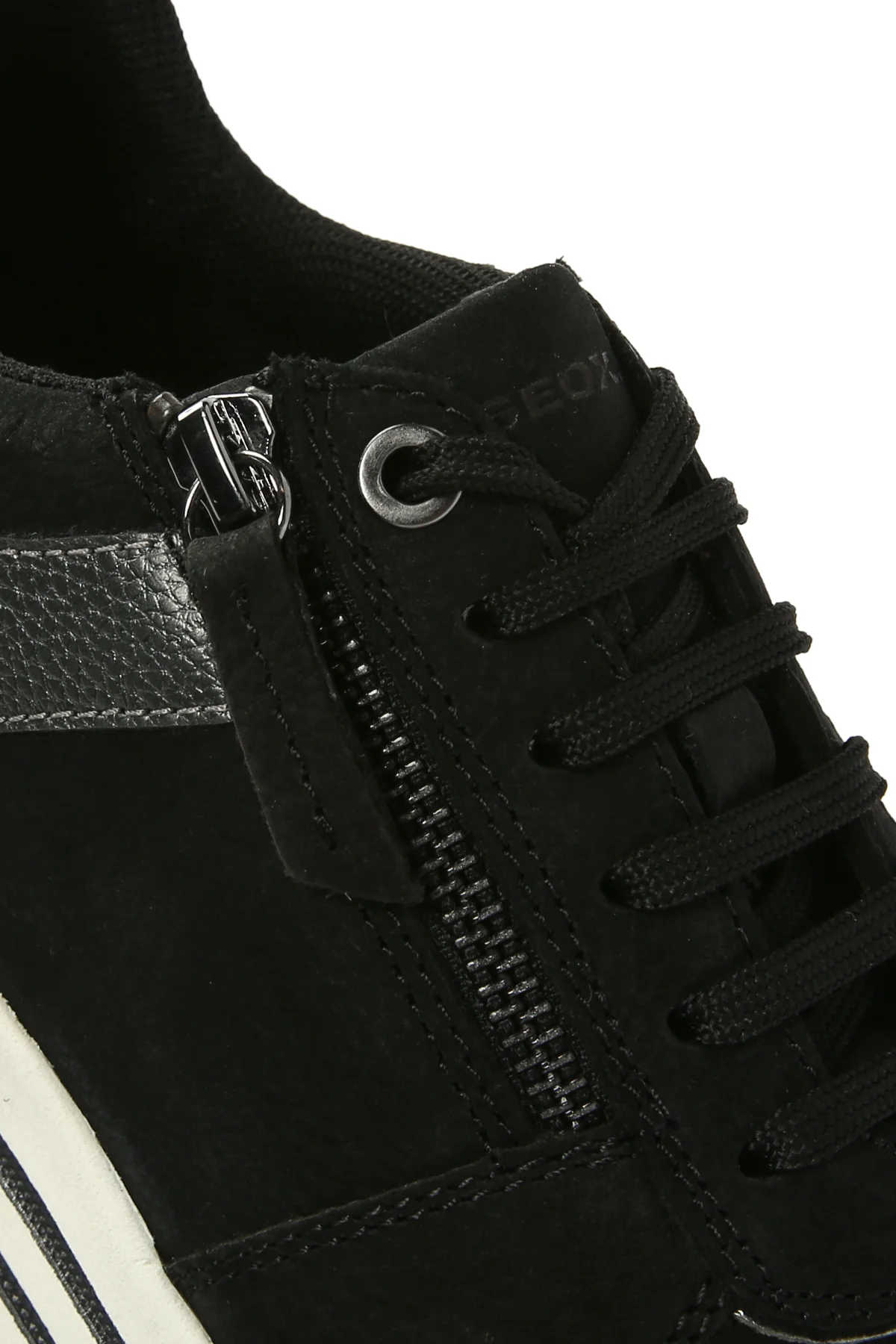 Geox Kadın Siyah Kency Kalın Tabanlı Bağcıklı Deri Sneaker - Image 11