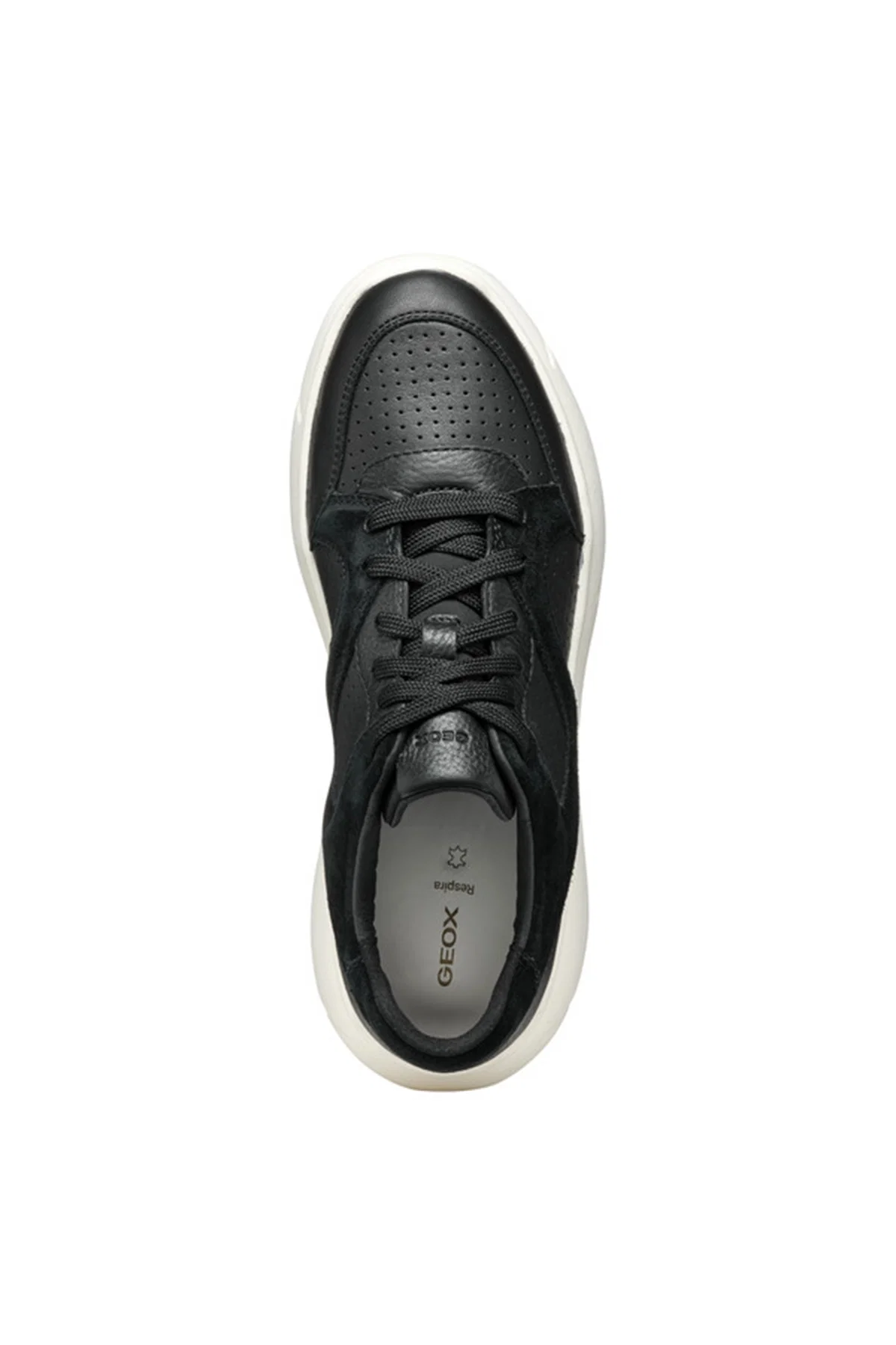 Geox Kadın Siyah Nebula Bağcıklı Kalın Tabanlı Deri Sneaker - Image 5