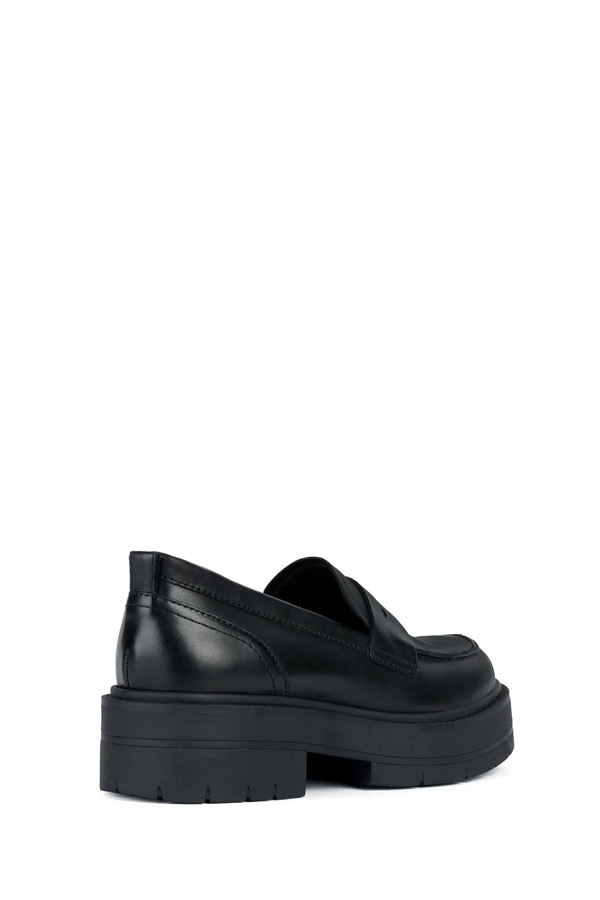 Geox Kadın Siyah Spherica Deri Maskülen Loafer - Image 2