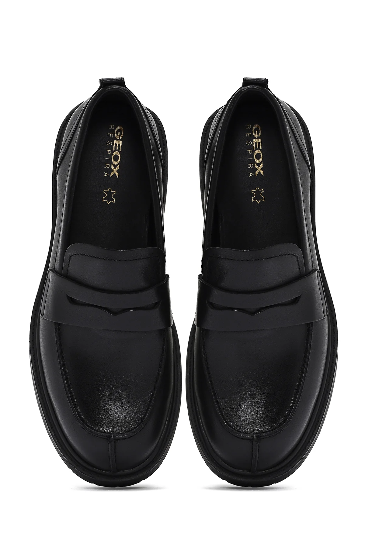 Geox Kadın Siyah Spherica Deri Maskülen Loafer - Image 7