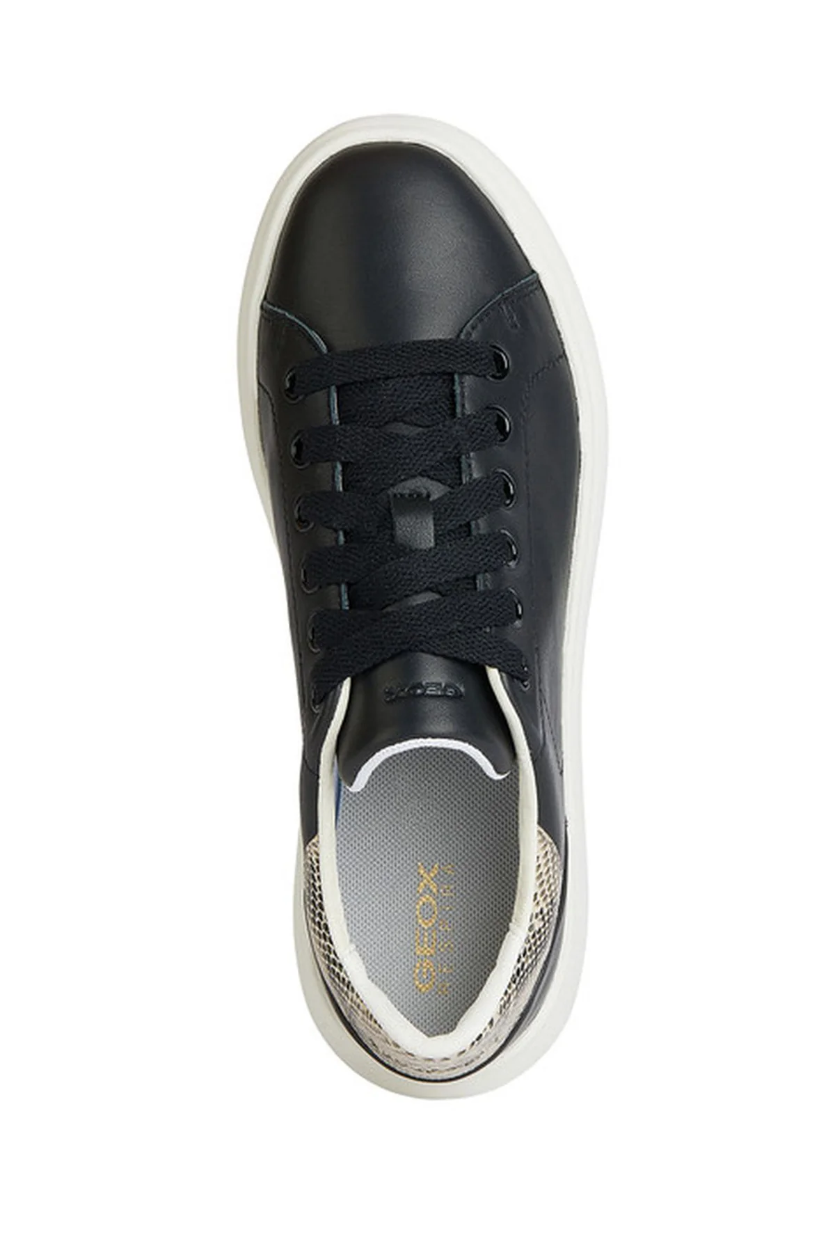 Geox Kadın Siyah Spherica Ec4.1 Bağcıklı Deri Sneaker - Image 5