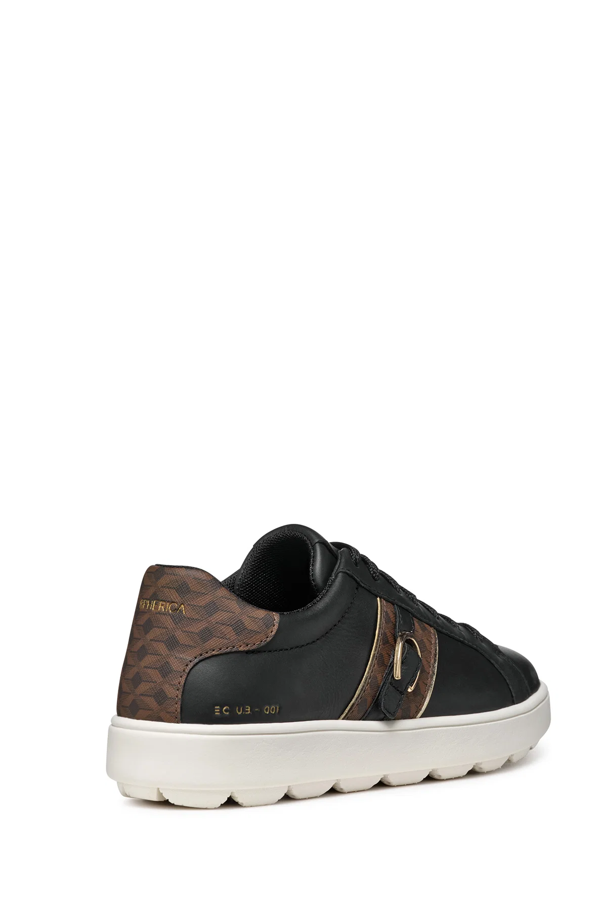 Geox Kadın Siyah Spherica Ecub-1 Bağcıklı Deri Sneaker - Image 2