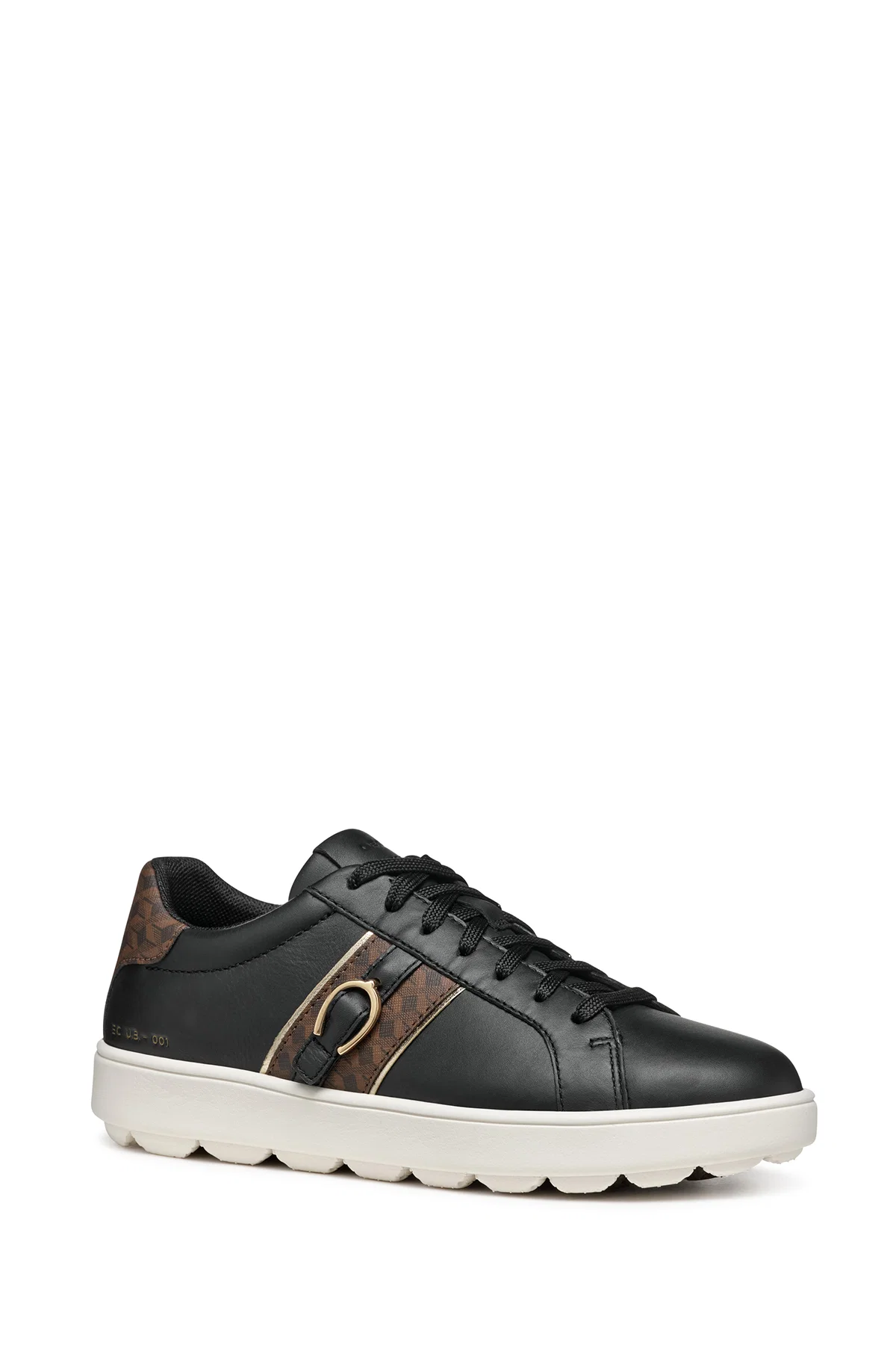 Geox Kadın Siyah Spherica Ecub-1 Bağcıklı Deri Sneaker - Image 3