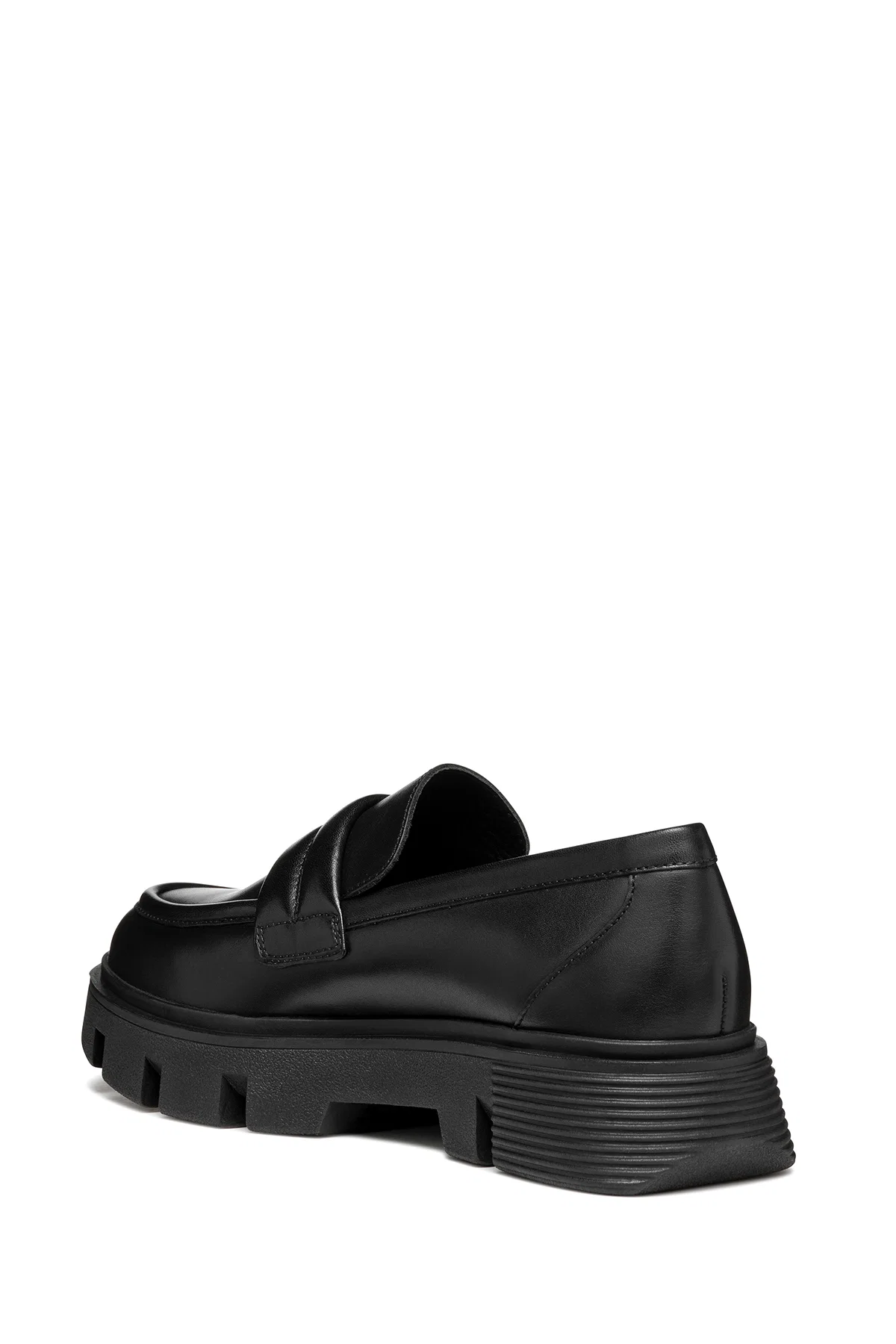 Geox Kadın Siyah Vilde Deri Makosen Loafer - Image 4