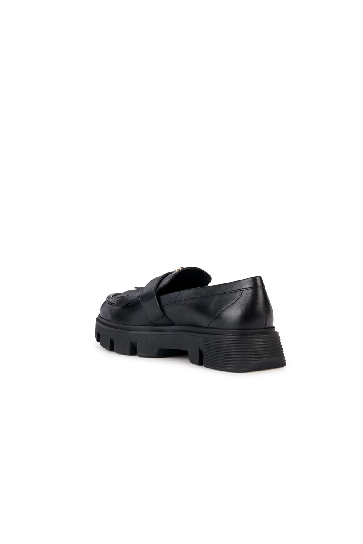 Geox Kadın Siyah Vilde Deri Maskülen Loafer - Image 2