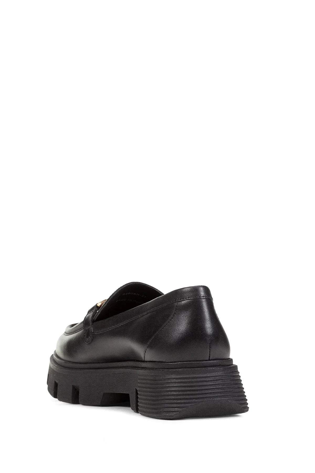 Geox Kadın Siyah Vilde Toka Detaylı Deri Maskülen Loafer - Image 4