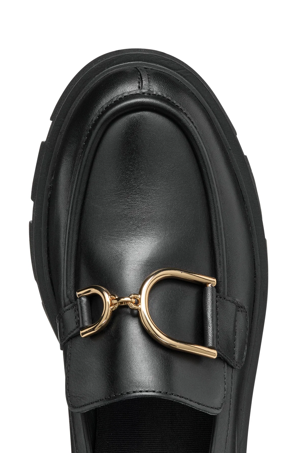 Geox Kadın Siyah Vilde Toka Detaylı Deri Maskülen Loafer - Image 8