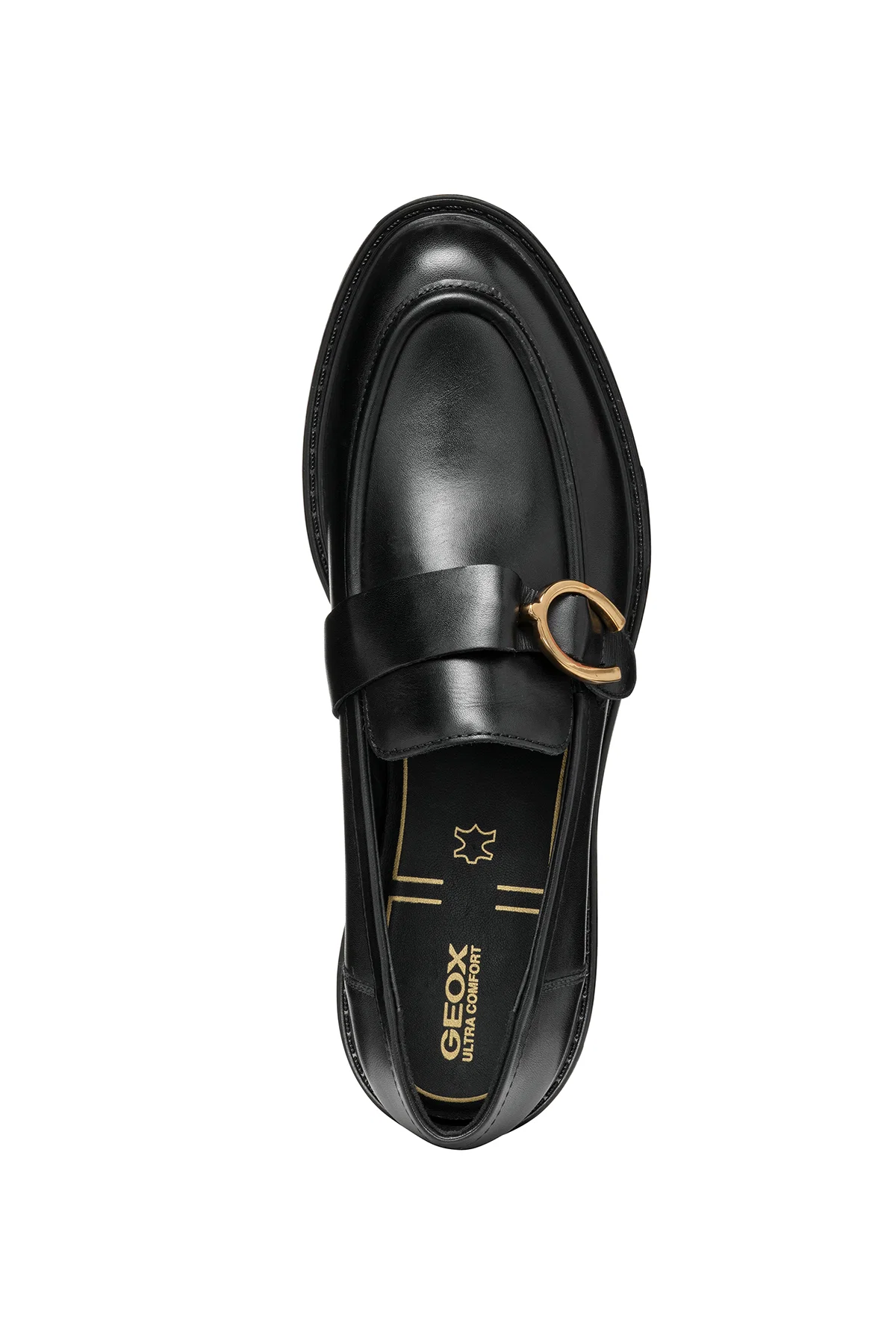 Geox Kadın Siyah Walk Pleasure Deri Maskülen Loafer - Image 5