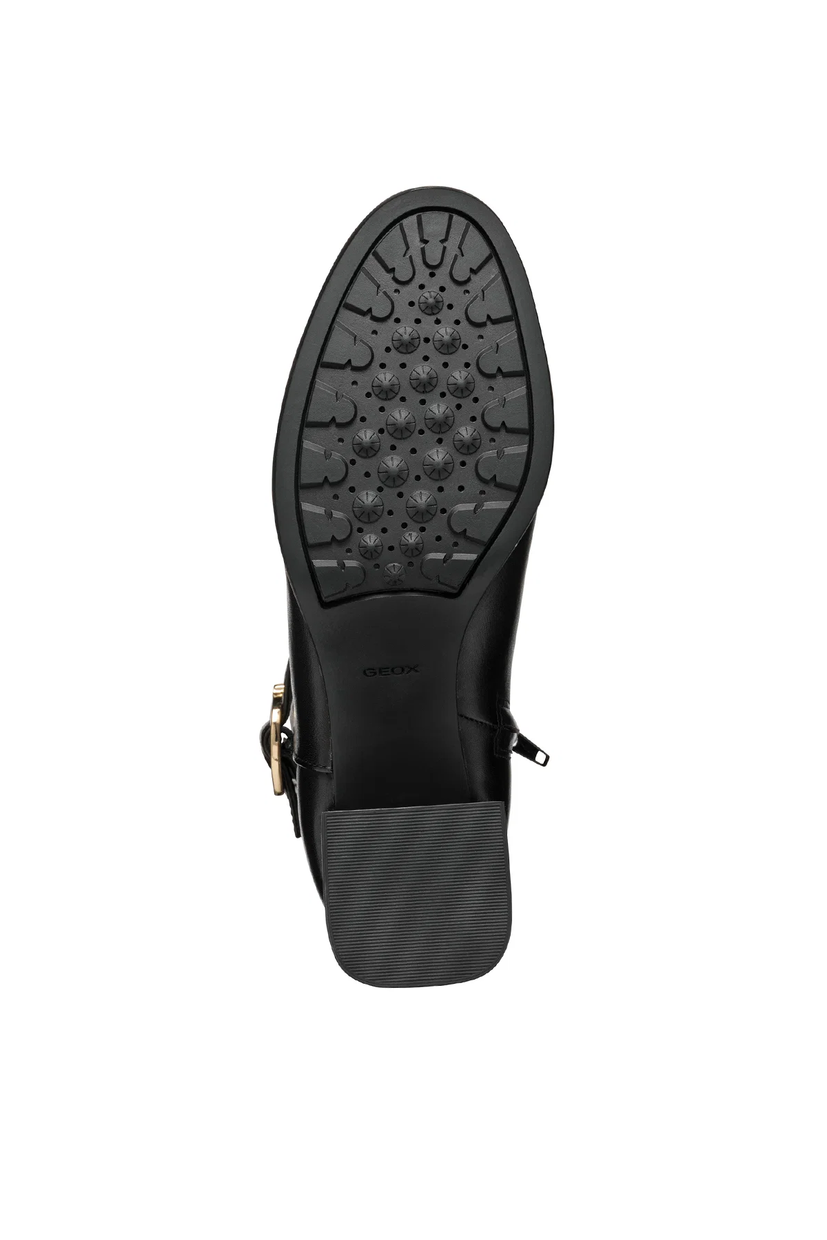 Geox Kadın Siyah Walk Pleasure Fermuarlı Kalın Topuklu Deri Bot - Image 6