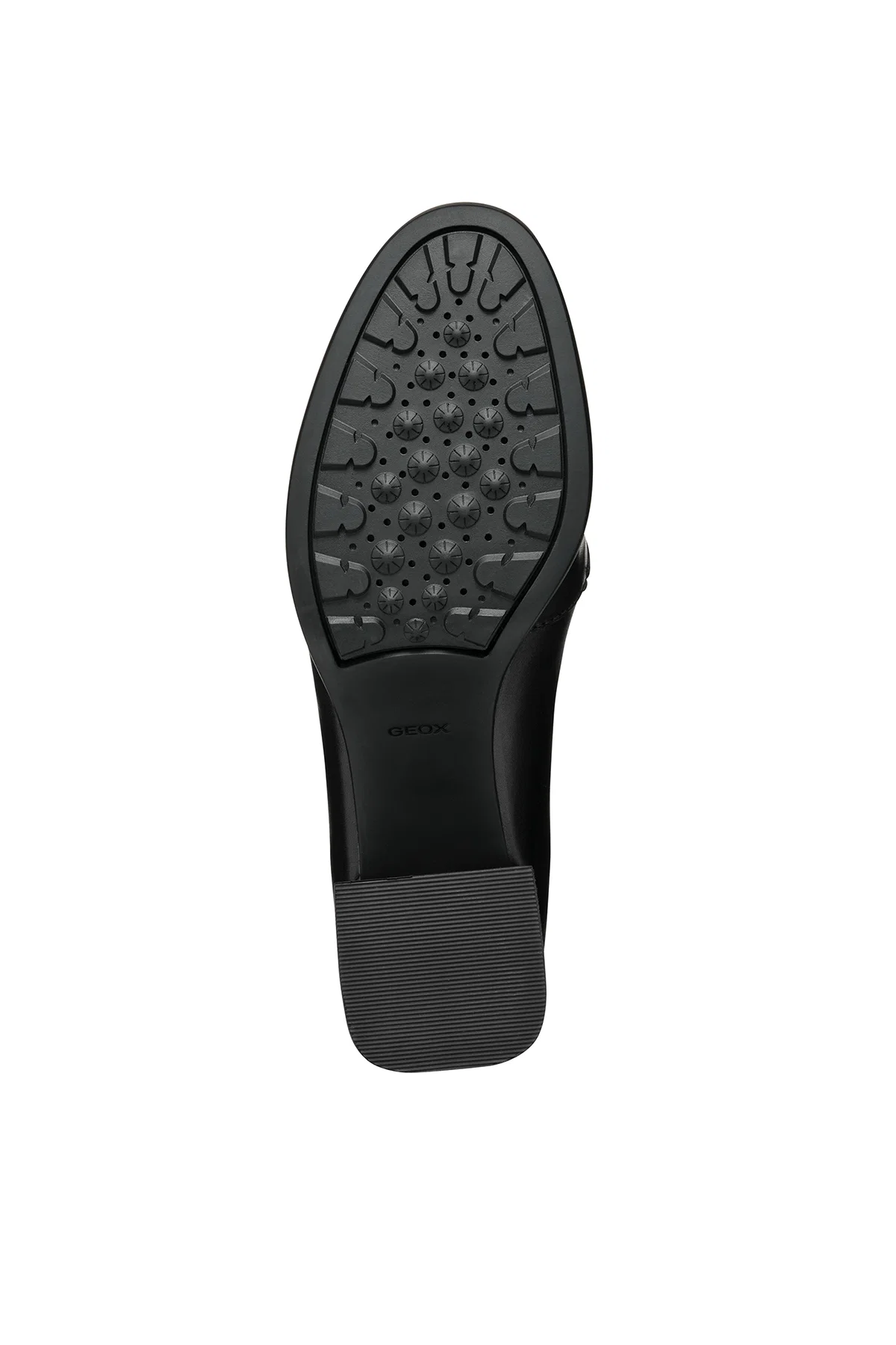 Geox Kadın Siyah Walk Pleasure Toka Detaylı Kalın Topuklu Deri Loafer - Image 6