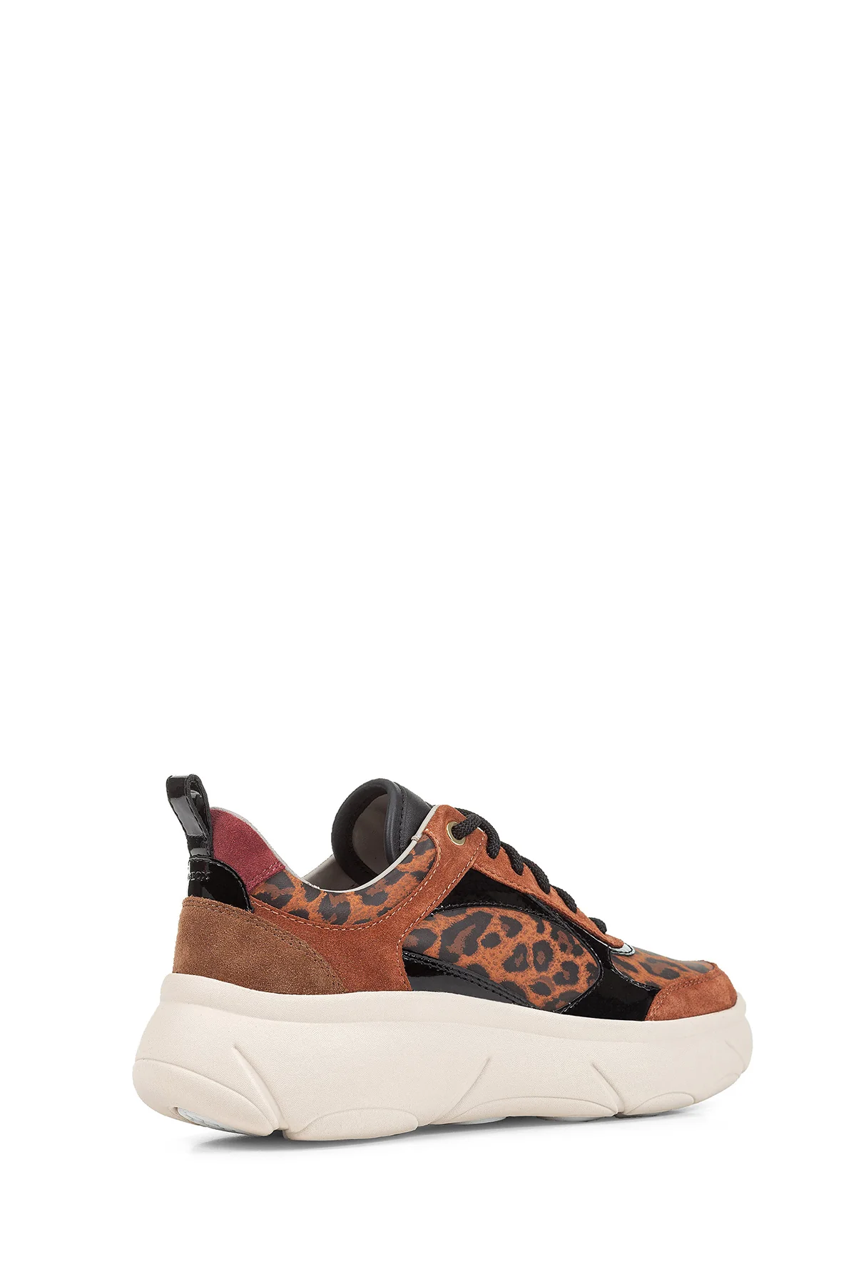 Geox Kadın Taba Nebula 2.0 X Bağcıklı Kalın Tabanlı Sneaker - Image 2