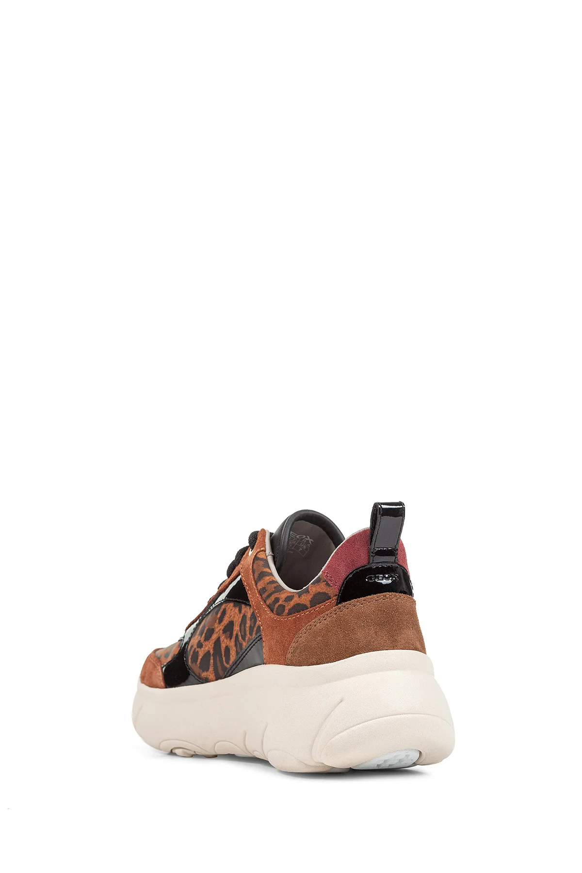Geox Kadın Taba Nebula 2.0 X Bağcıklı Kalın Tabanlı Sneaker - Image 4