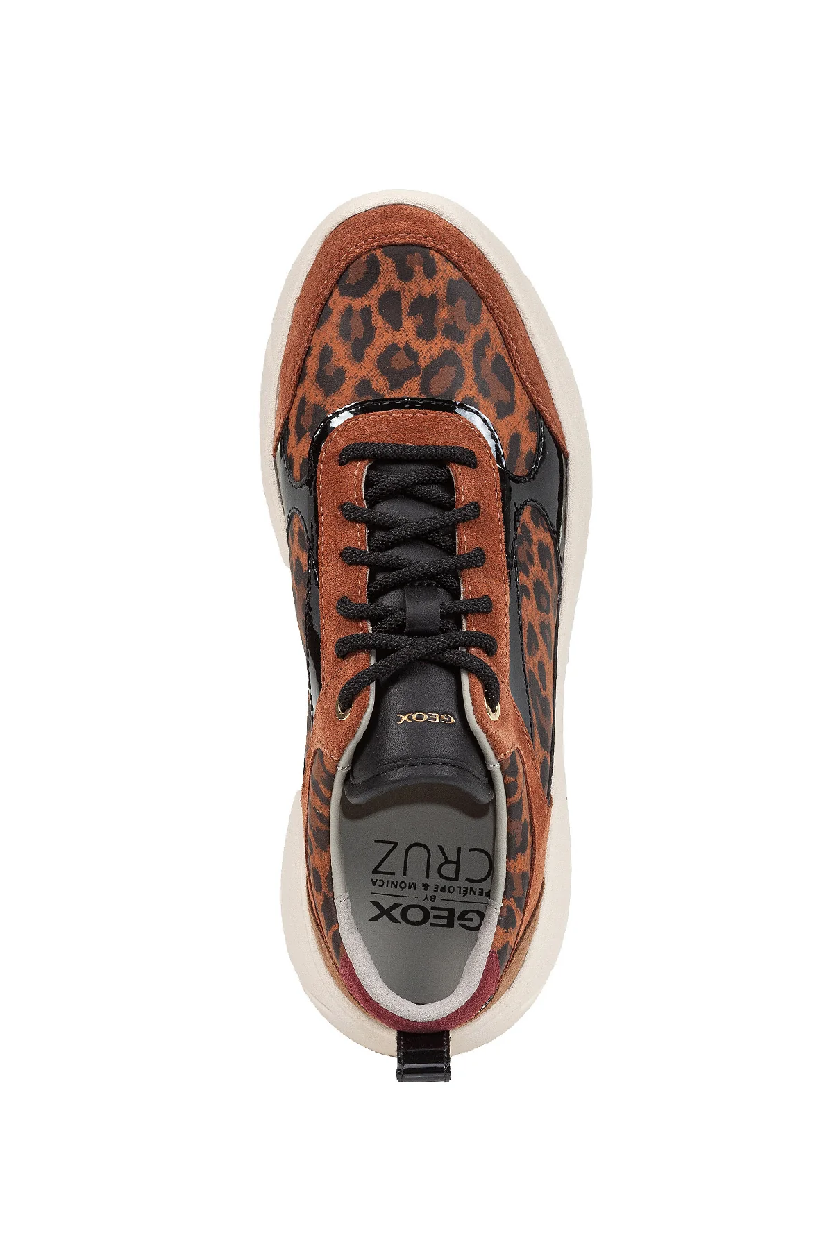 Geox Kadın Taba Nebula 2.0 X Bağcıklı Kalın Tabanlı Sneaker - Image 5