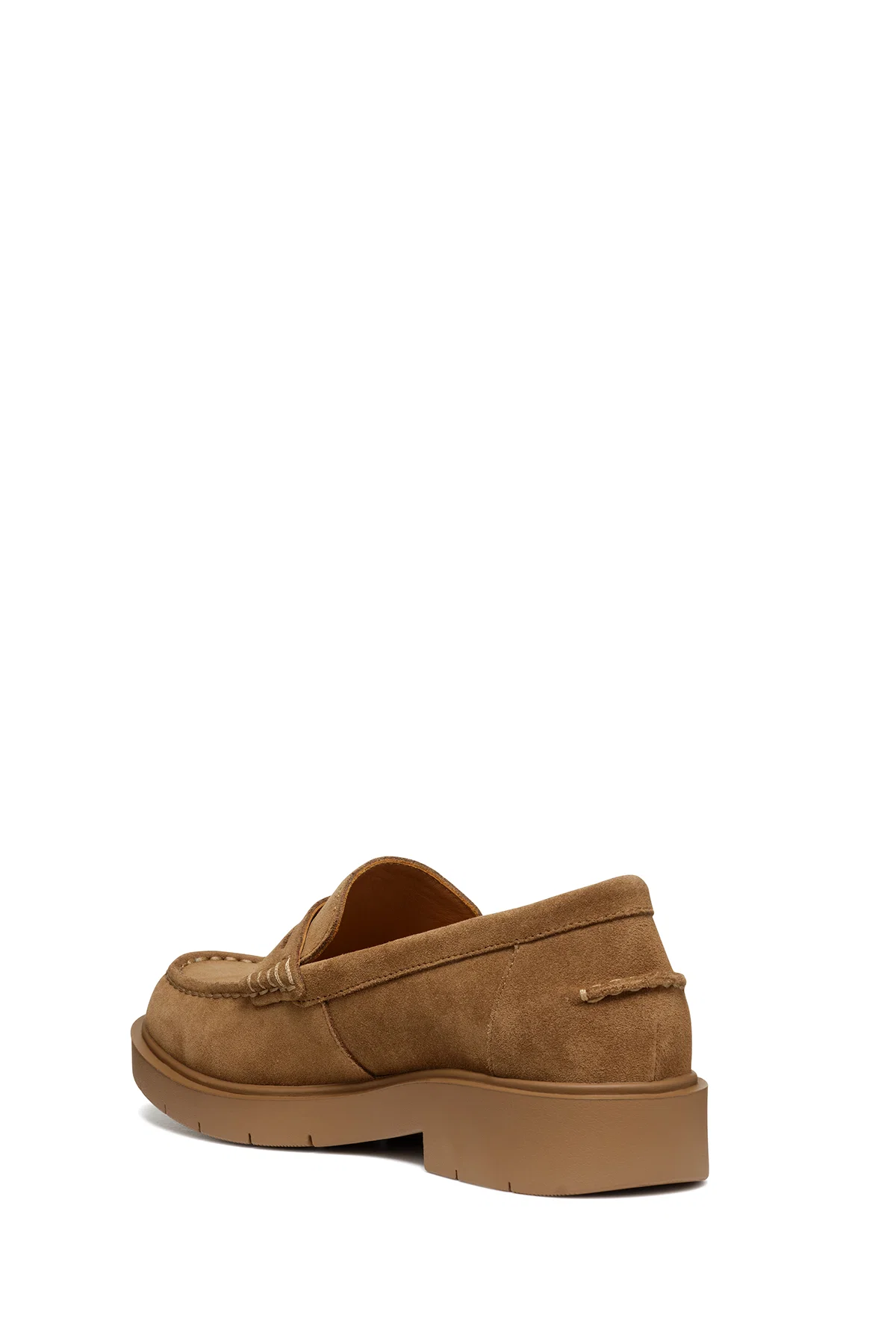 Geox Kadın Taba Spherica Ec1 Süet Maskülen Loafer - Image 4