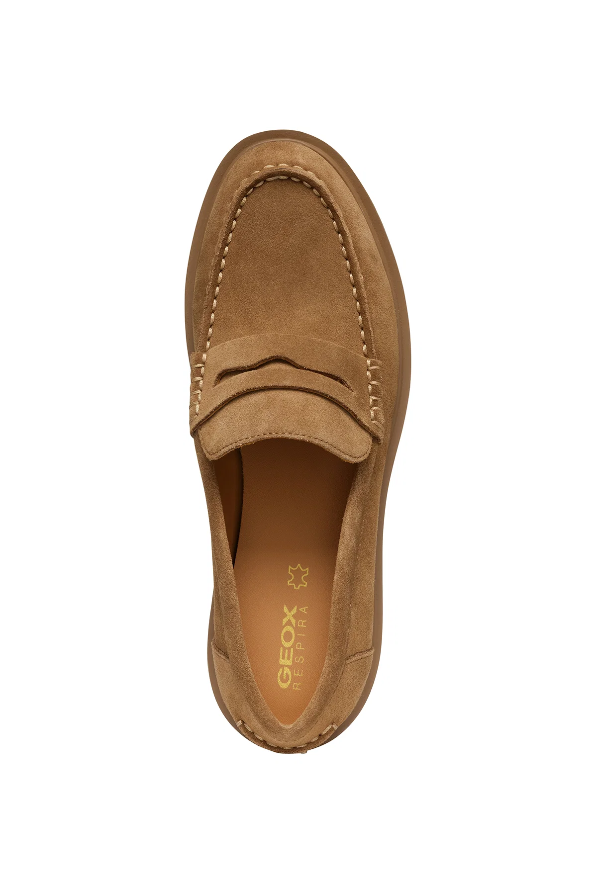 Geox Kadın Taba Spherica Ec1 Süet Maskülen Loafer - Image 6