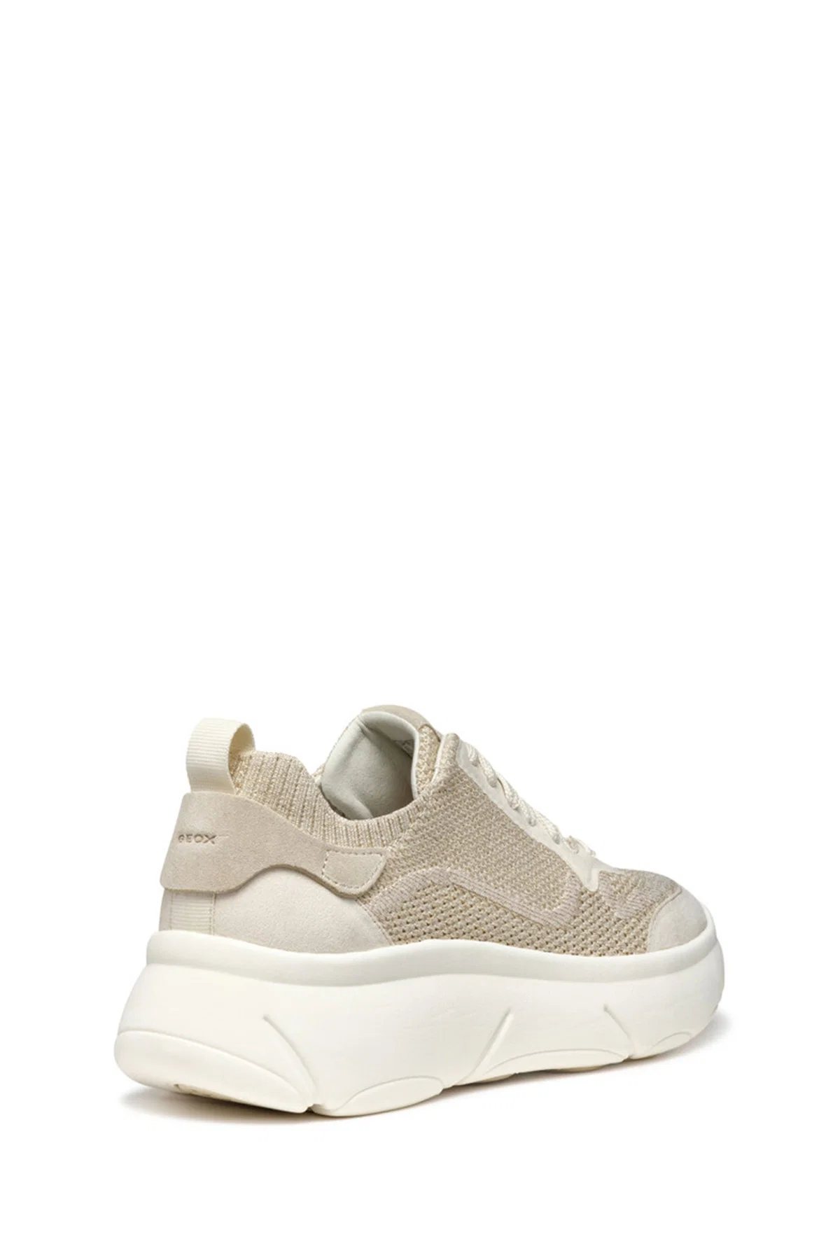 Geox Kadın Vizon D Nebula 2.0 X A - Knit.Tex + Su Bağcıklı Kumaş Sneaker - Image 4