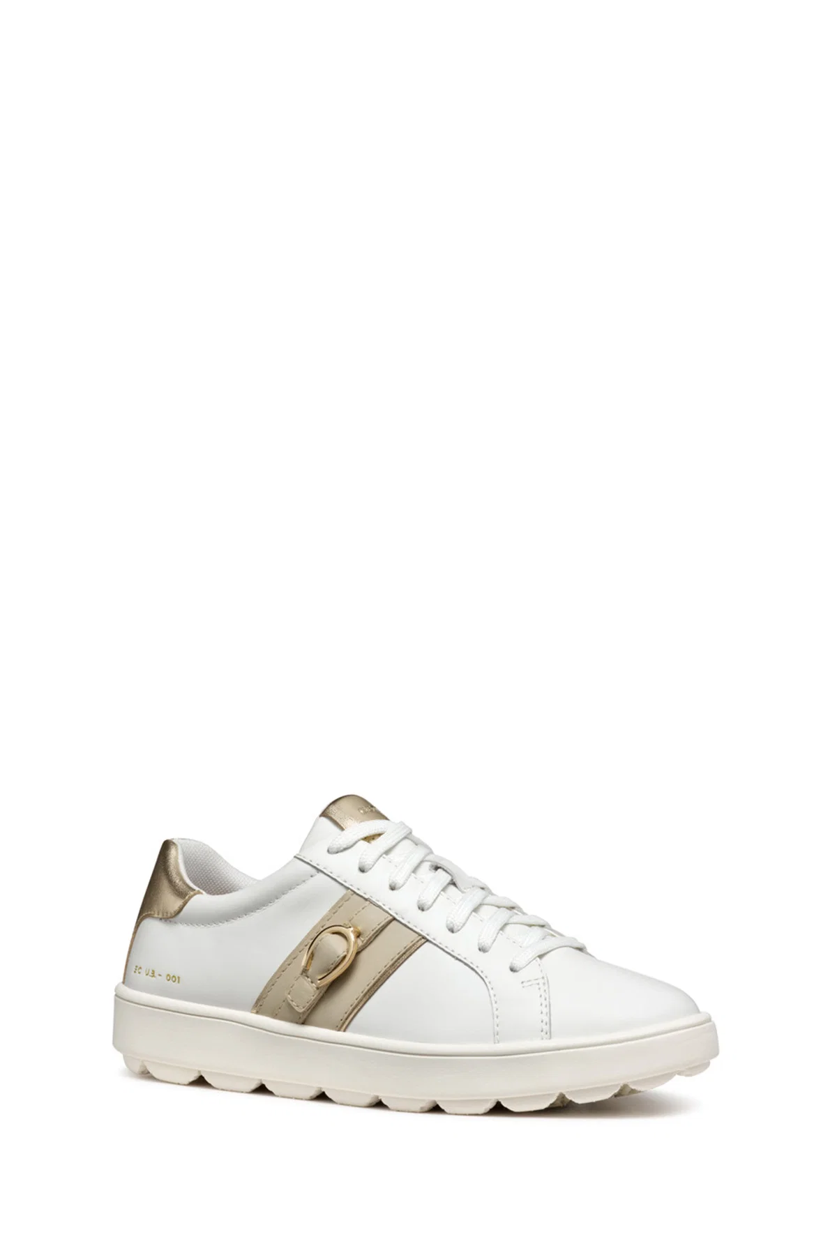 Geox Kadın Vizon D Spherica Ecub - 1 A - Nappa Bağcıklı Deri Sneaker - Image 3