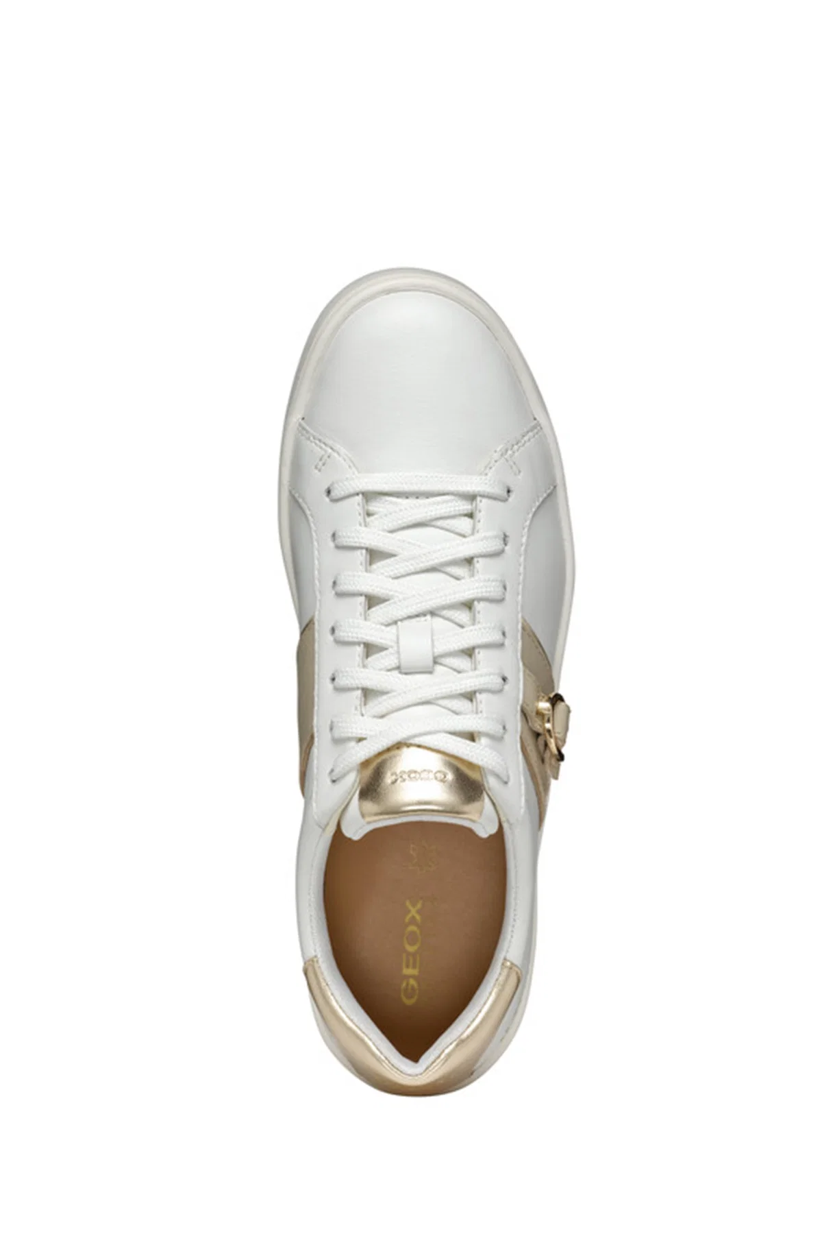 Geox Kadın Vizon D Spherica Ecub - 1 A - Nappa Bağcıklı Deri Sneaker - Image 5
