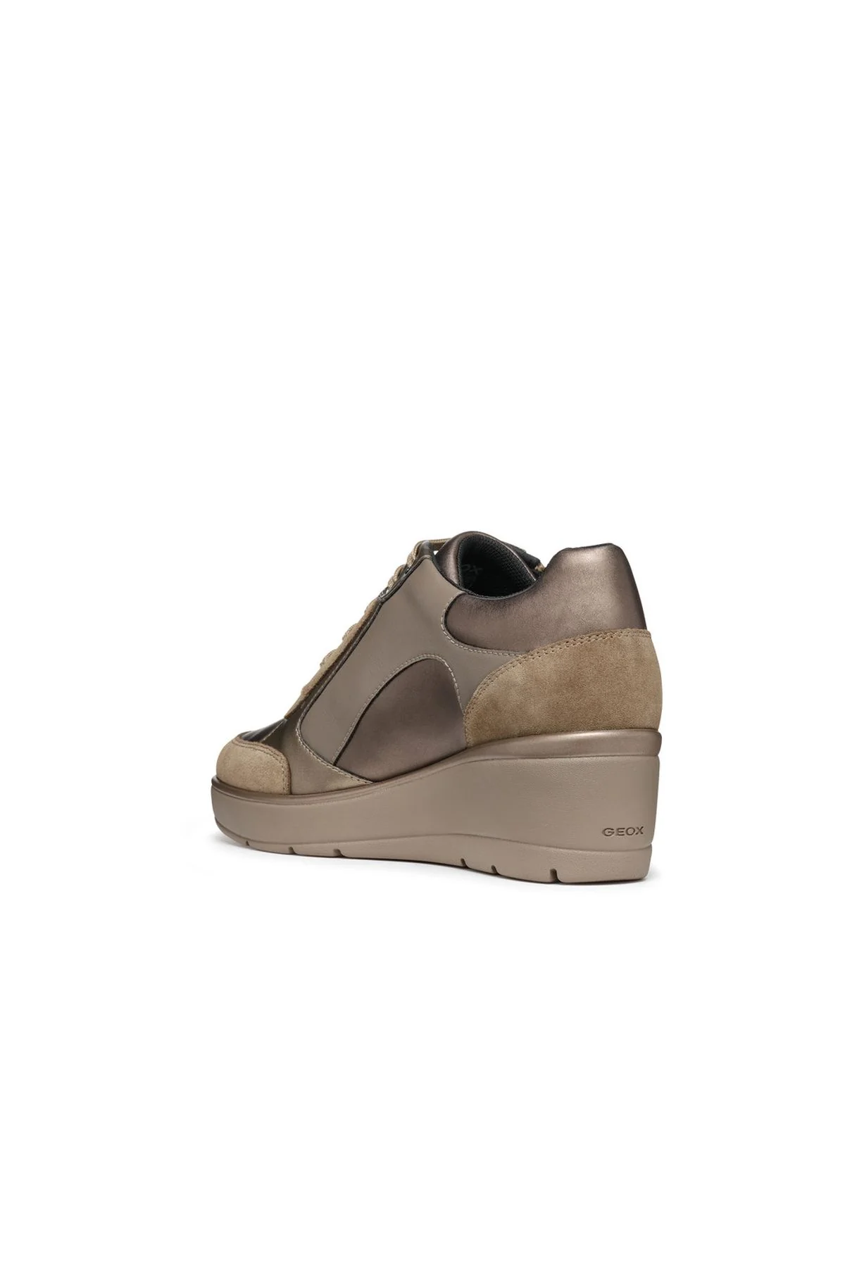 Geox Kadın Vizon Ilde Kalın Tabanlı Bağcıklı Sneaker - Image 2