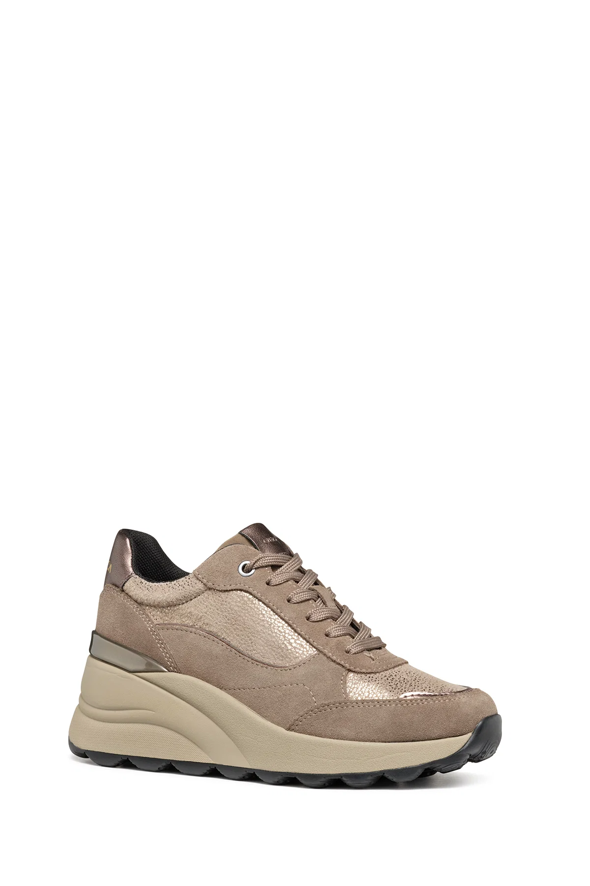 Geox Kadın Vizon Spherica Ec13 Bağcıklı Kalın Taban Sneaker - Image 3