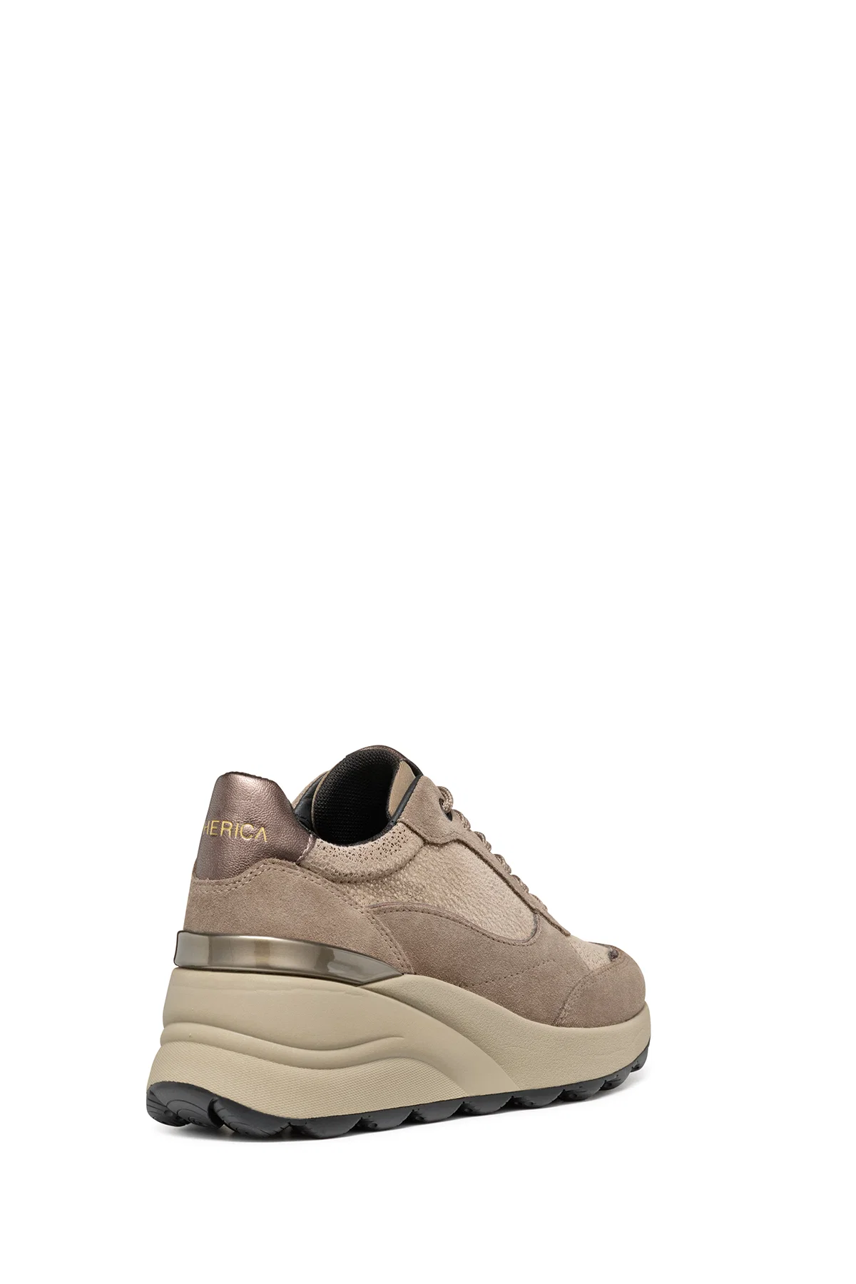 Geox Kadın Vizon Spherica Ec13 Bağcıklı Kalın Taban Sneaker - Image 5