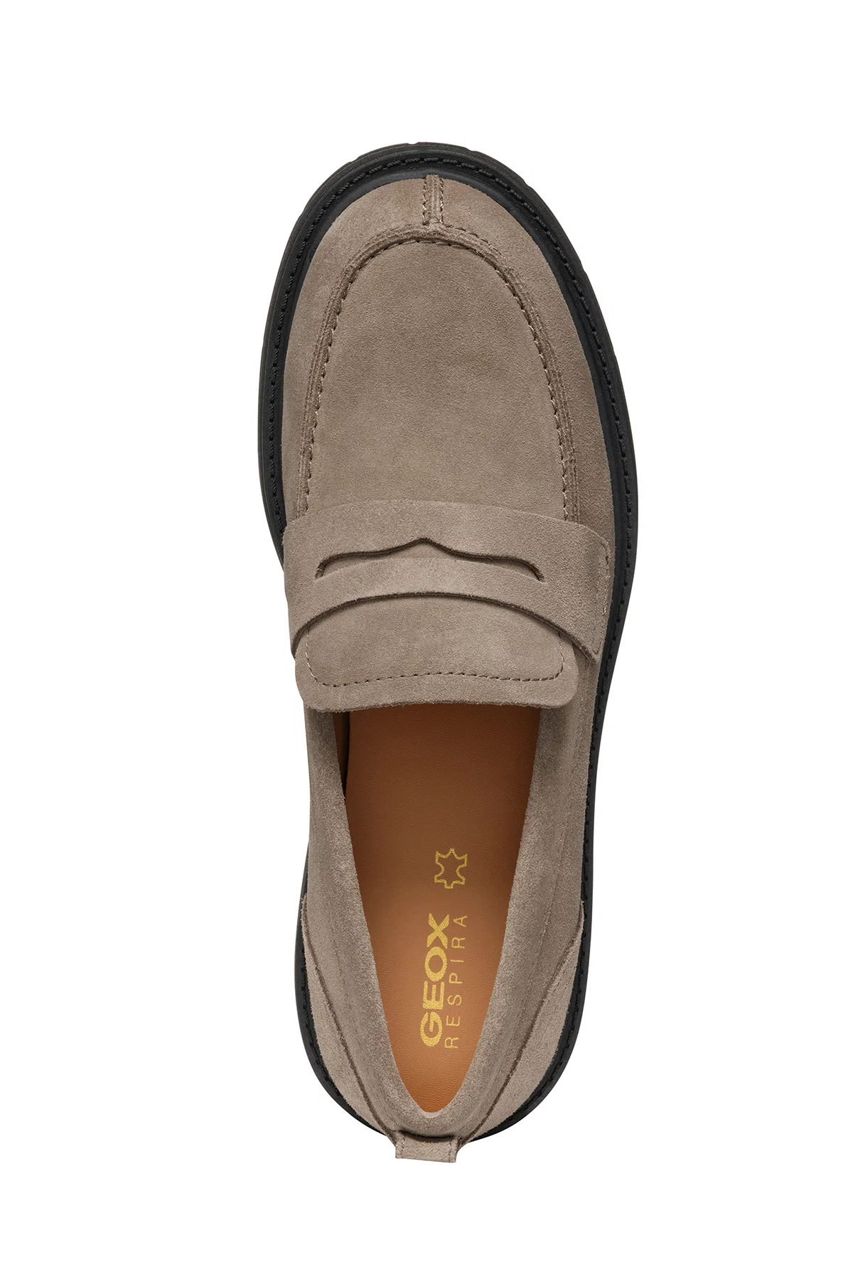 Geox Kadın Vizon Spherica Ec7 Süet Deri Maskülen Loafer - Image 5