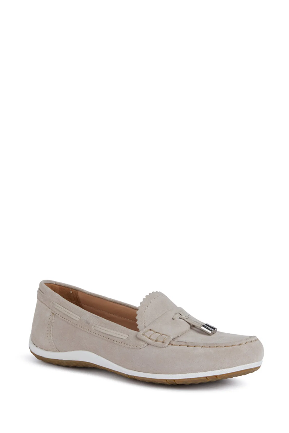 Geox Kadın Vizon  Vega Moc Moccasin Püsküllü Süet Deri Loafer - Image 2