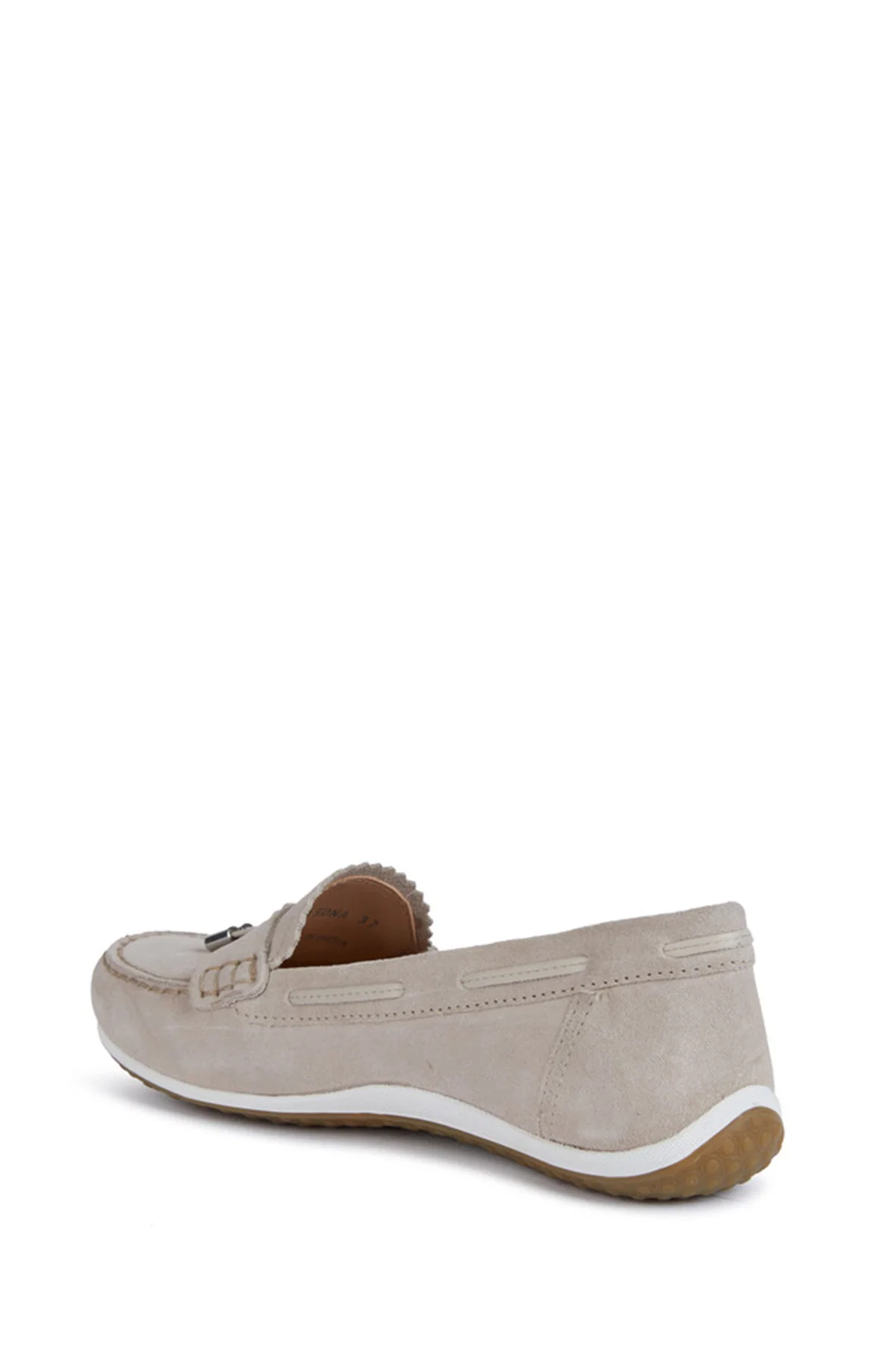 Geox Kadın Vizon  Vega Moc Moccasin Püsküllü Süet Deri Loafer - Image 3