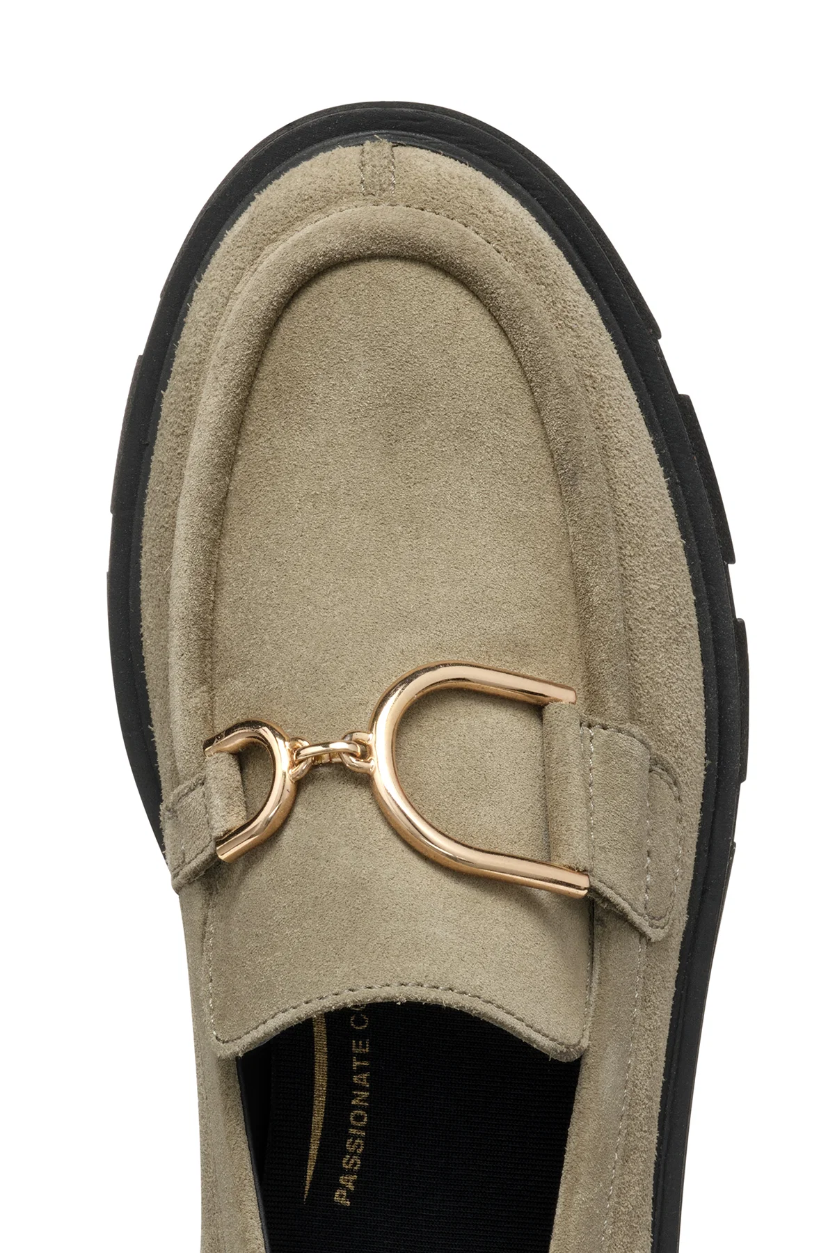 Geox Kadın Vizon Vilde Toka Detaylı Süet Deri Maskülen Loafer - Image 8