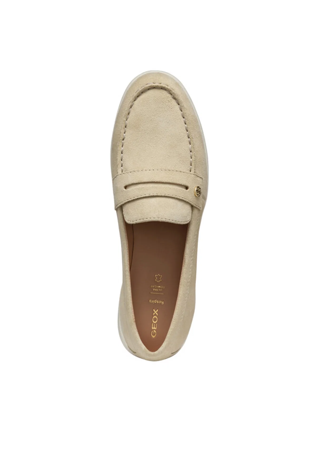 Geox Kadın Vizon Xand 3 Süet Deri Maskülen Loafer - Image 5