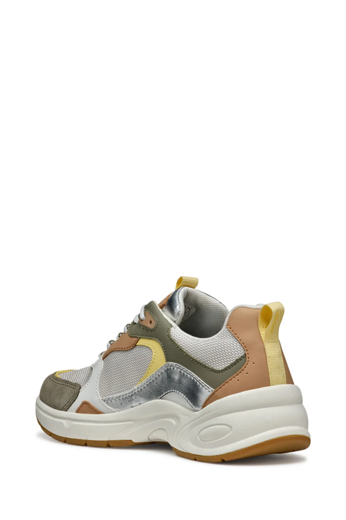 Geox Kadın Yeşil Zarvia Bağcıklı Kalın Tabanlı Deri Sneaker - Image 3