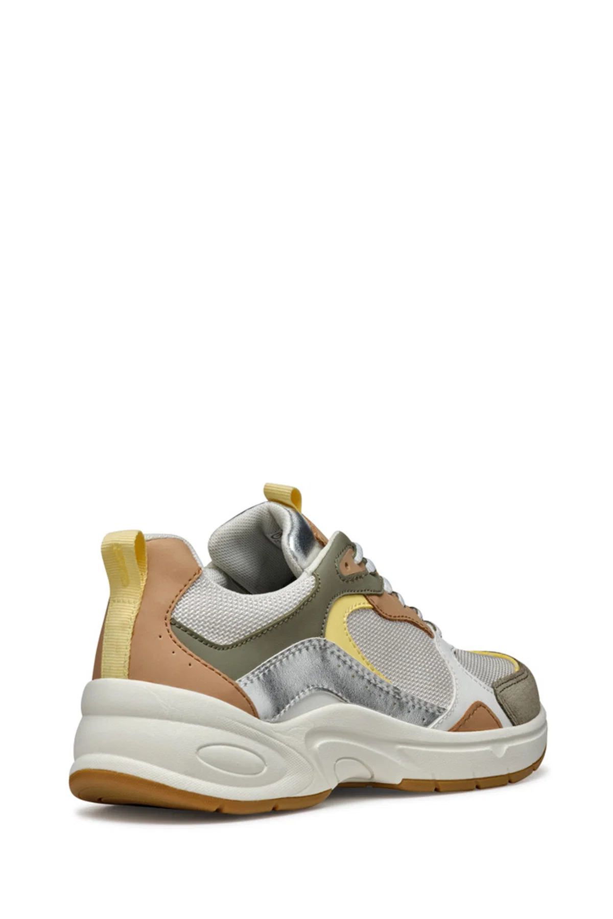 Geox Kadın Yeşil Zarvia Bağcıklı Kalın Tabanlı Deri Sneaker - Image 4