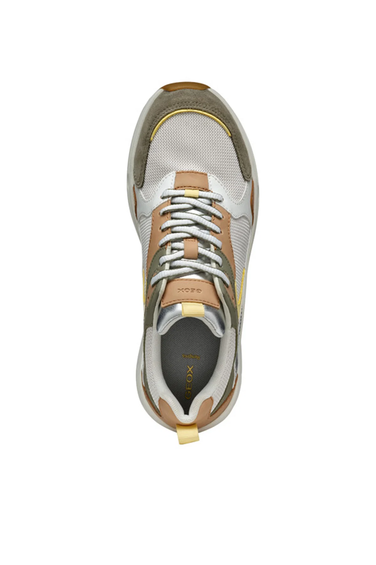 Geox Kadın Yeşil Zarvia Bağcıklı Kalın Tabanlı Deri Sneaker - Image 5