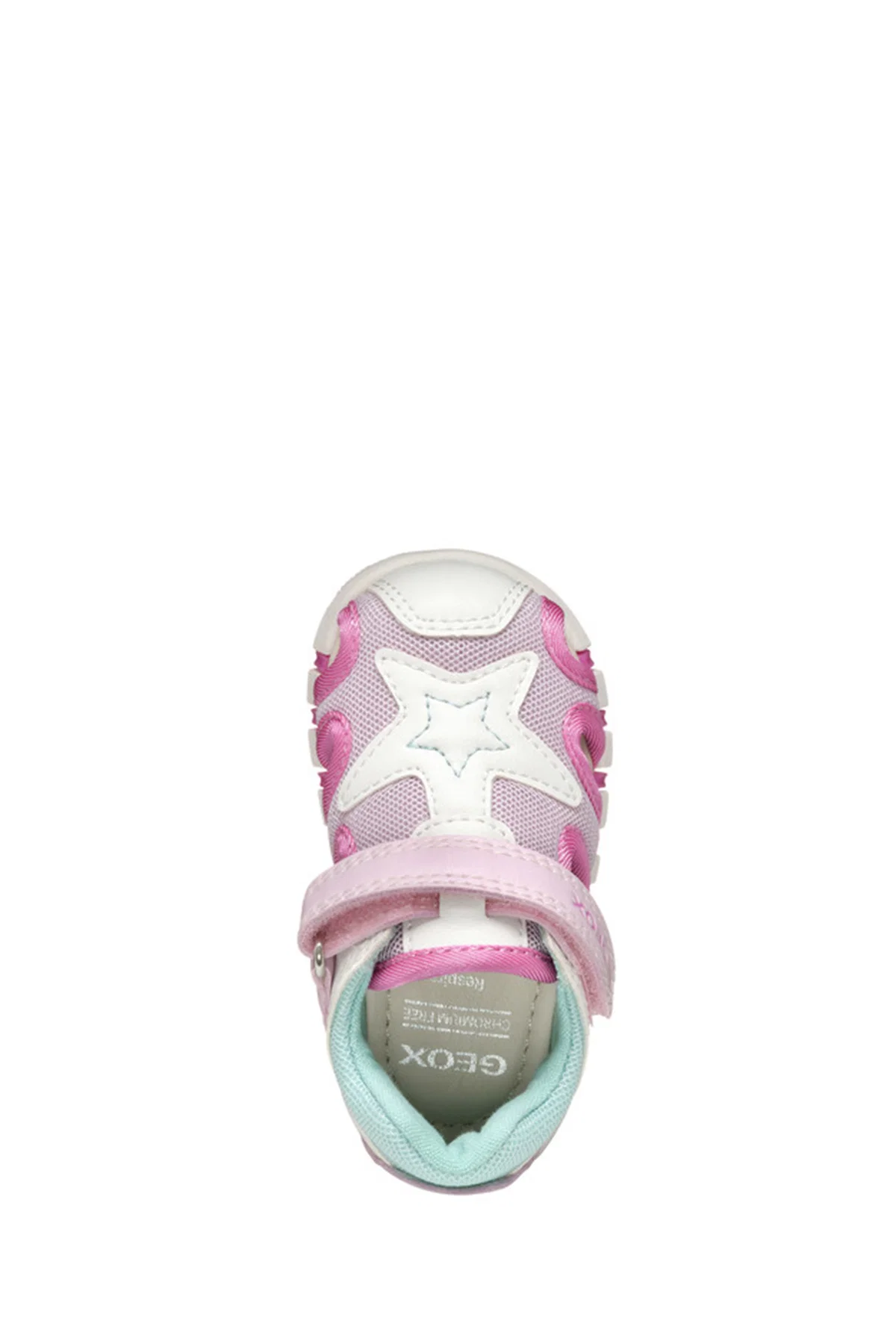 Geox Kız Bebek Beyaz B Sandal Iupidoo A - Synt + Mesh Bantlı Kumaş Sandalet - Image 5