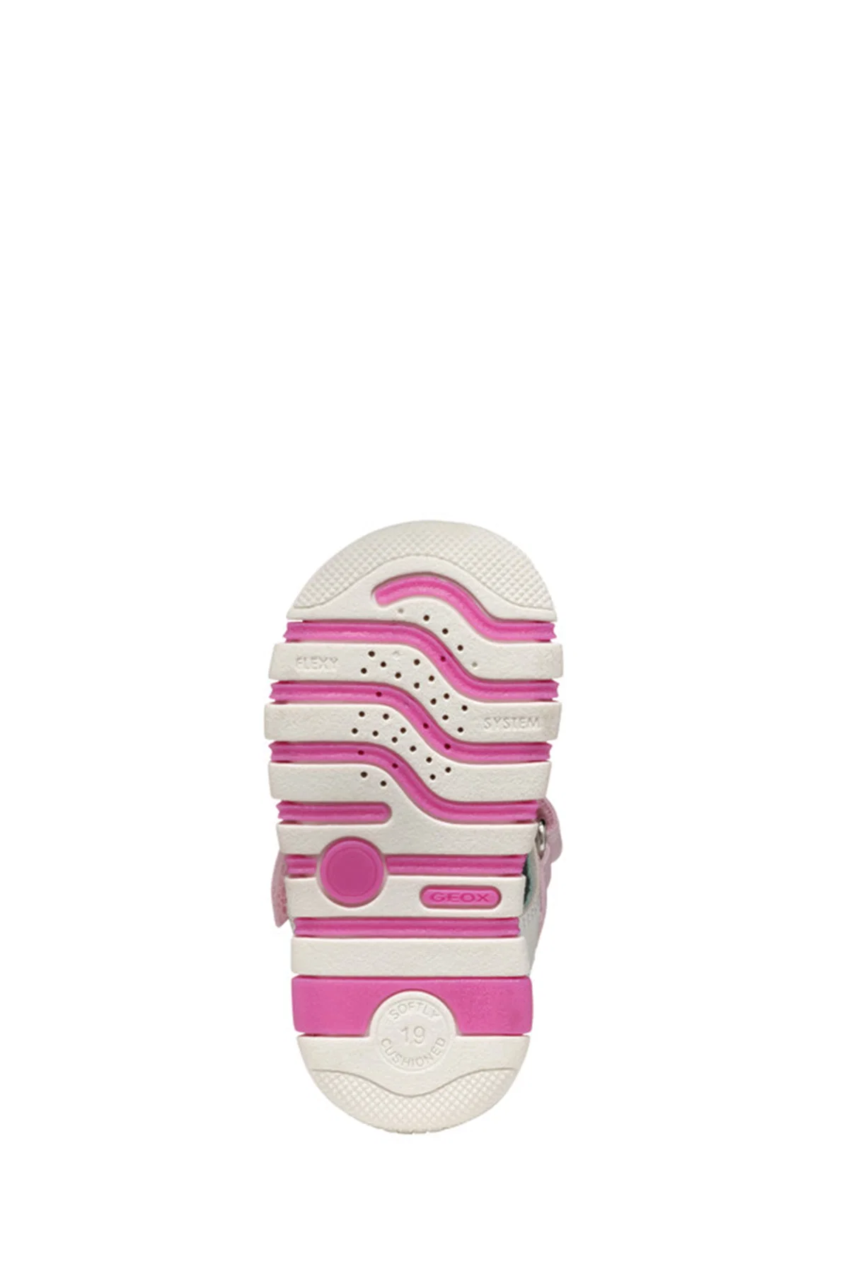 Geox Kız Bebek Beyaz B Sandal Iupidoo A - Synt + Mesh Bantlı Kumaş Sandalet - Image 6