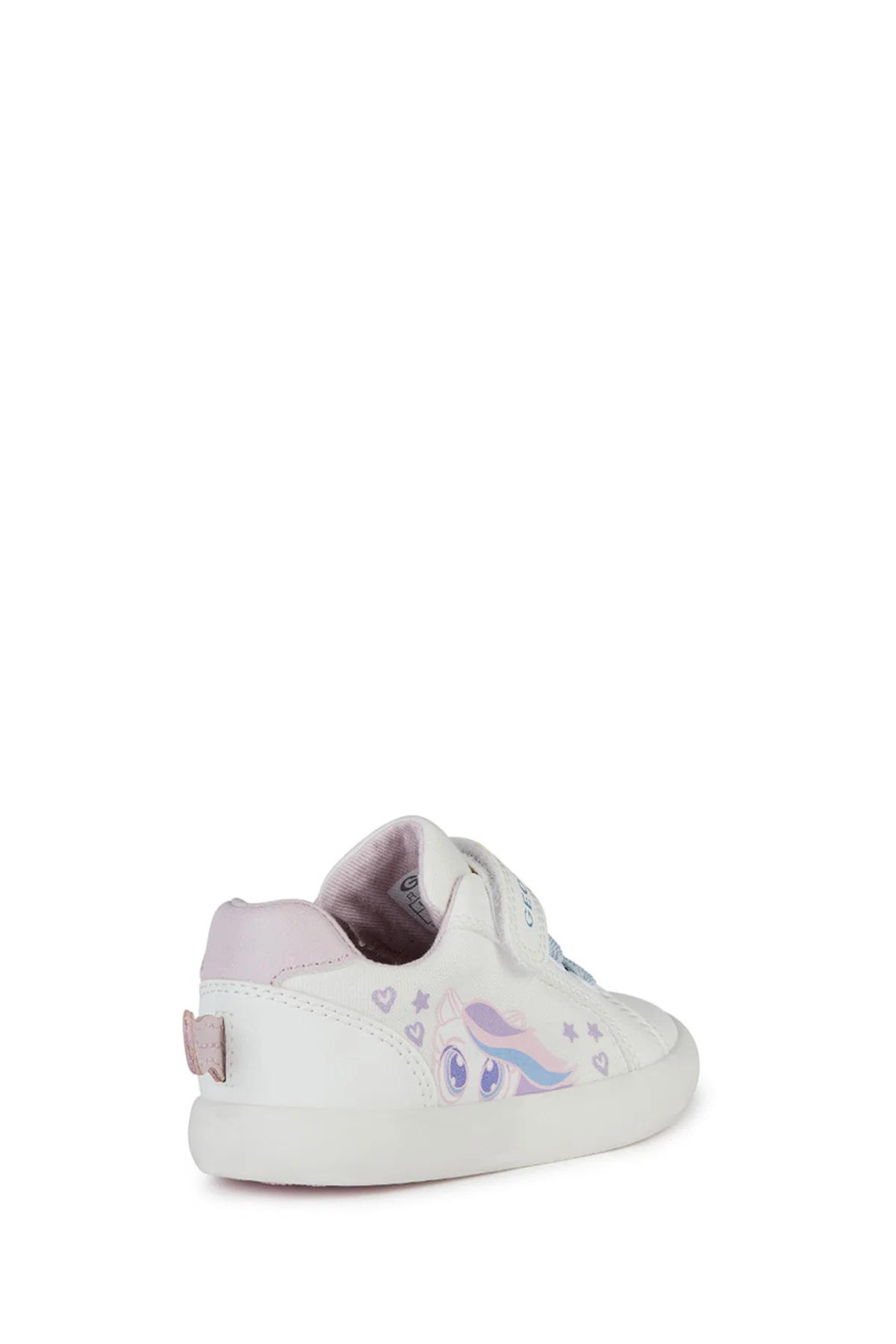 Geox Kız Bebek Beyaz Multy Bantlı Kumaş Sneaker - Image 4
